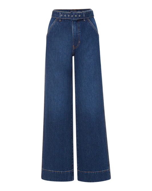 Veronica Beard Taylor H/R Wiself Belted Jean