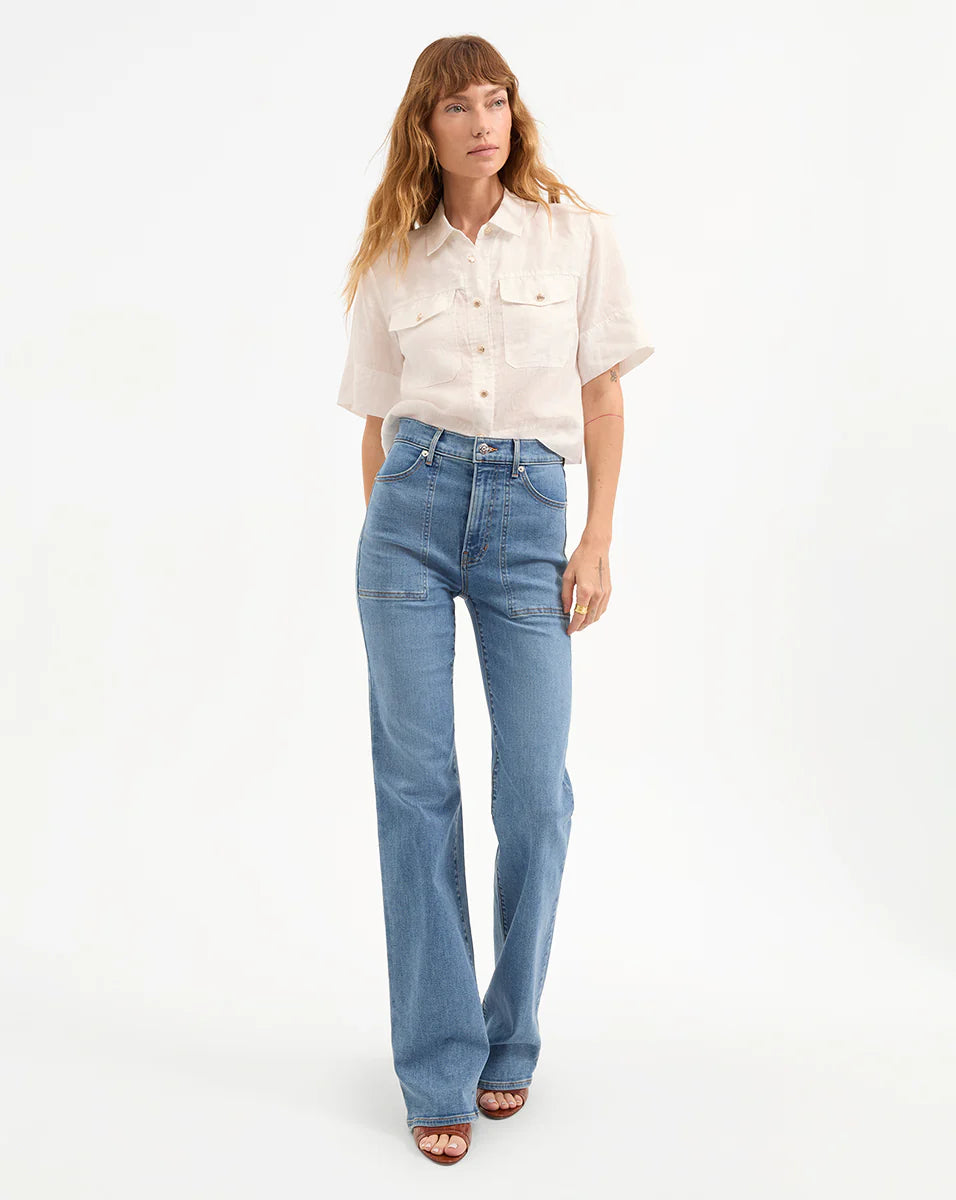 Veronica Beard Crosbie Wide Leg Jean