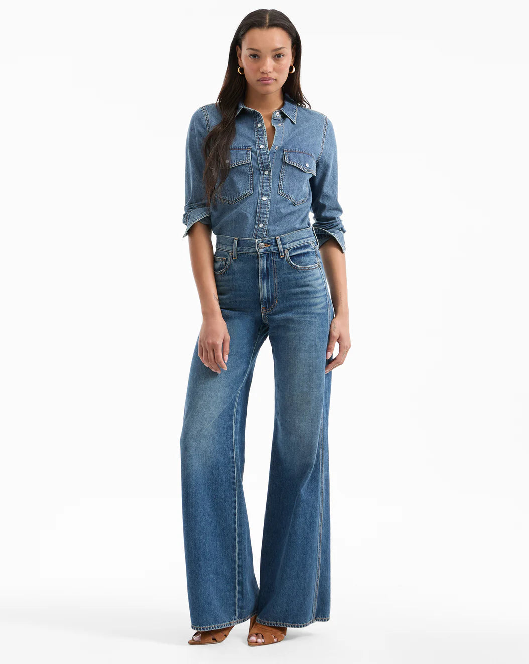Veronica Beard Kasey Wide-Leg Jean