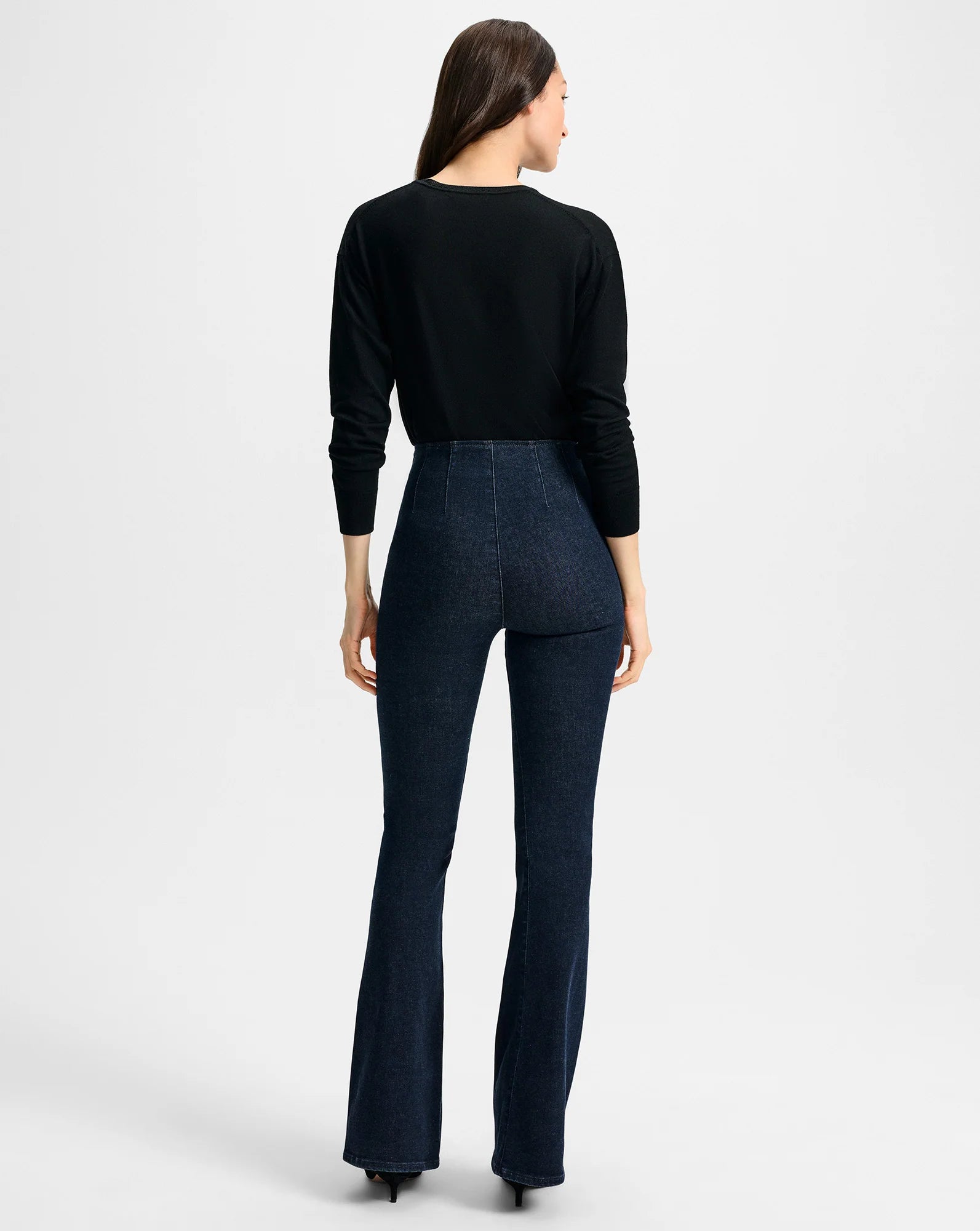 Veronica Beard Beverly Off-Duty Skinny-Flare Jean