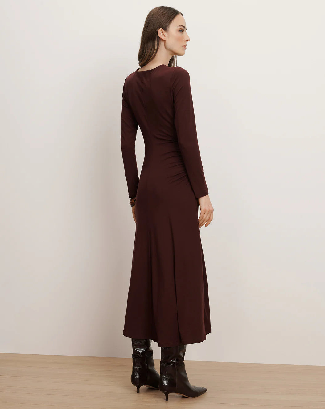 Veronica Beard Theodora Ruched Midi Dress