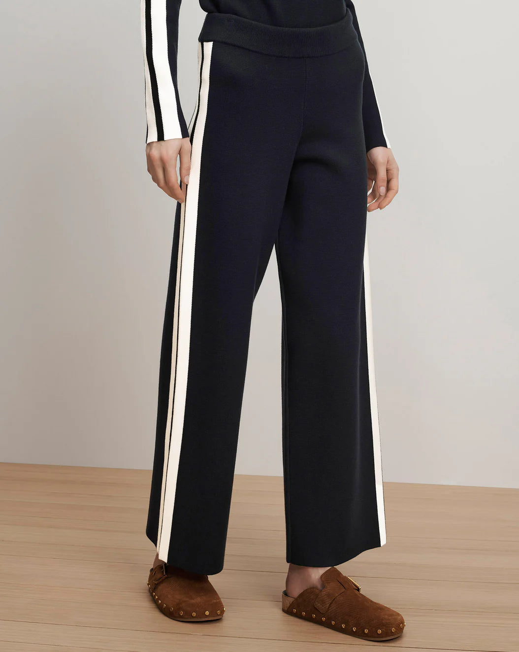 Veronica Beard Jenkins Knit Wide-Leg Pant