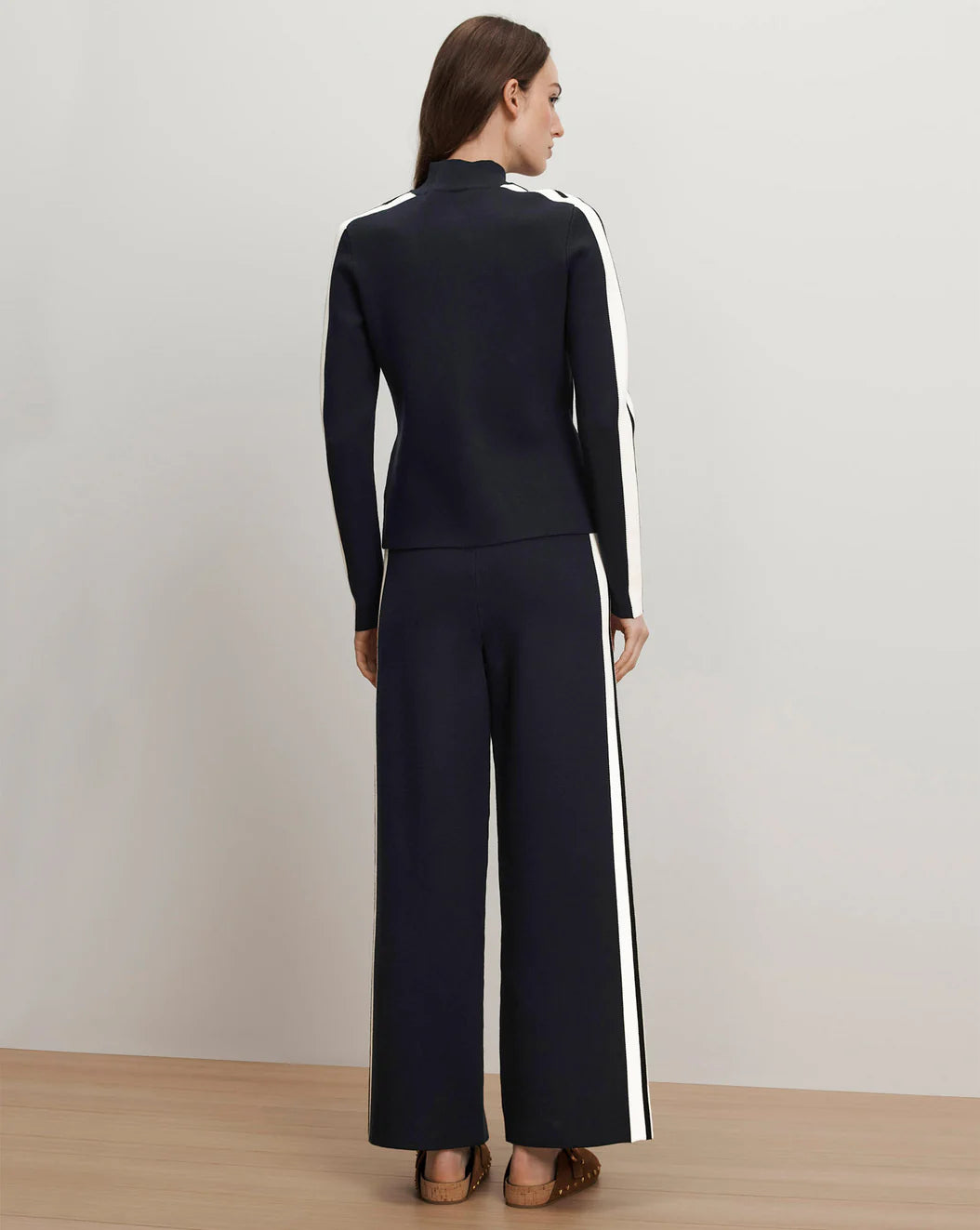 Veronica Beard Jenkins Knit Wide-Leg Pant