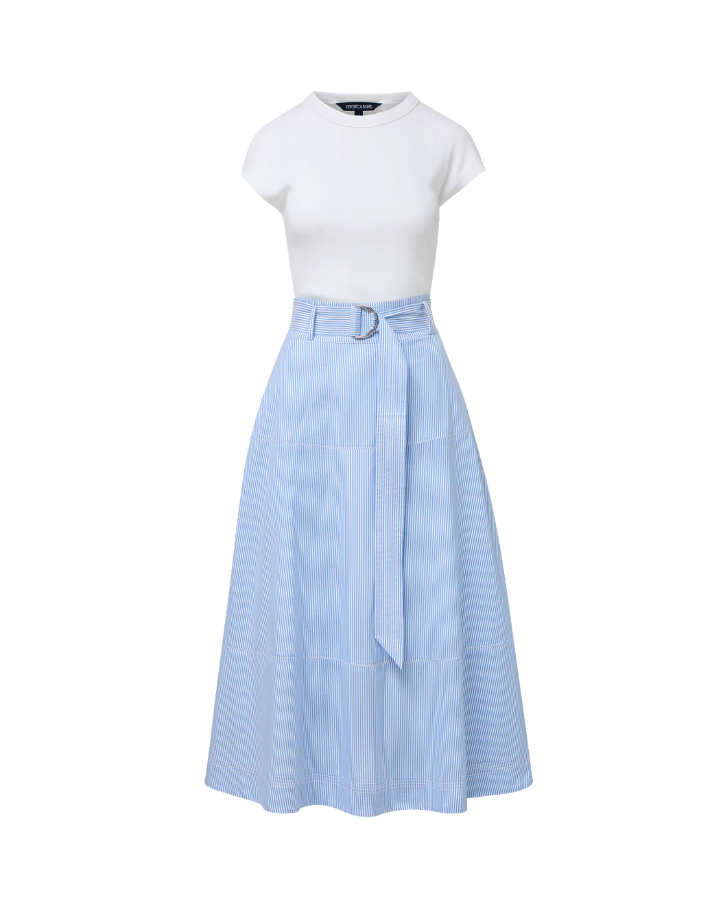 Veronica Beard Belmar Mixed Media Dress