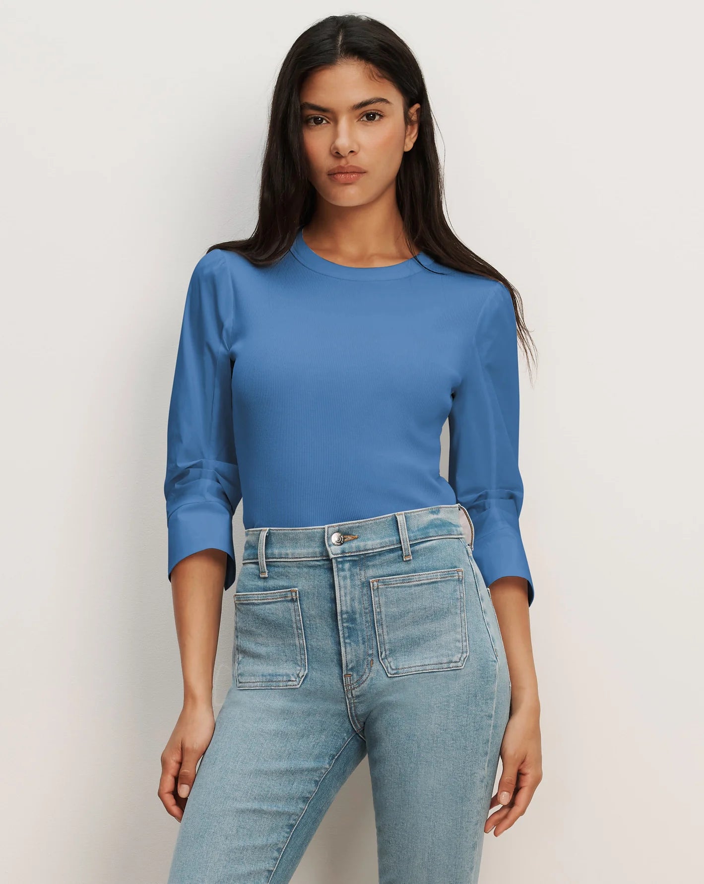 Veronica Beard Junia Mixed-Media T-Shirt