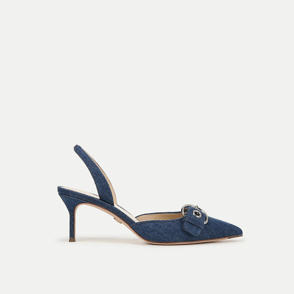 Veronica Beard Roxy Denim Slingback Pump