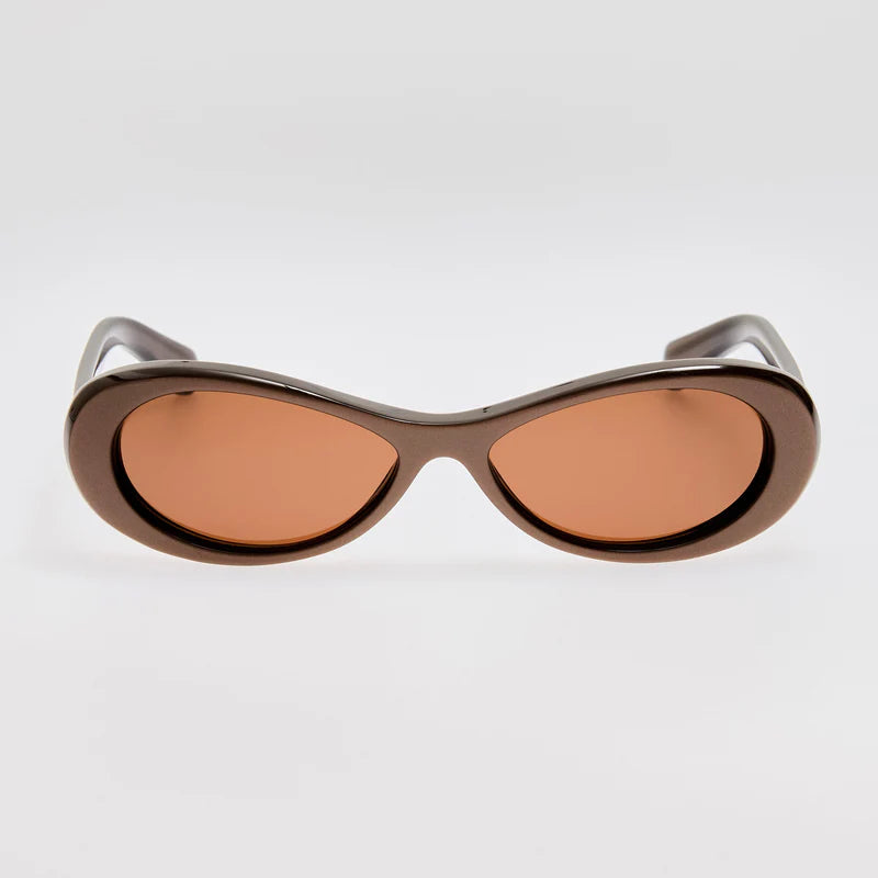 Linda Farrow x Jacquemus Nuvola Sunglasses - Metallic Brown