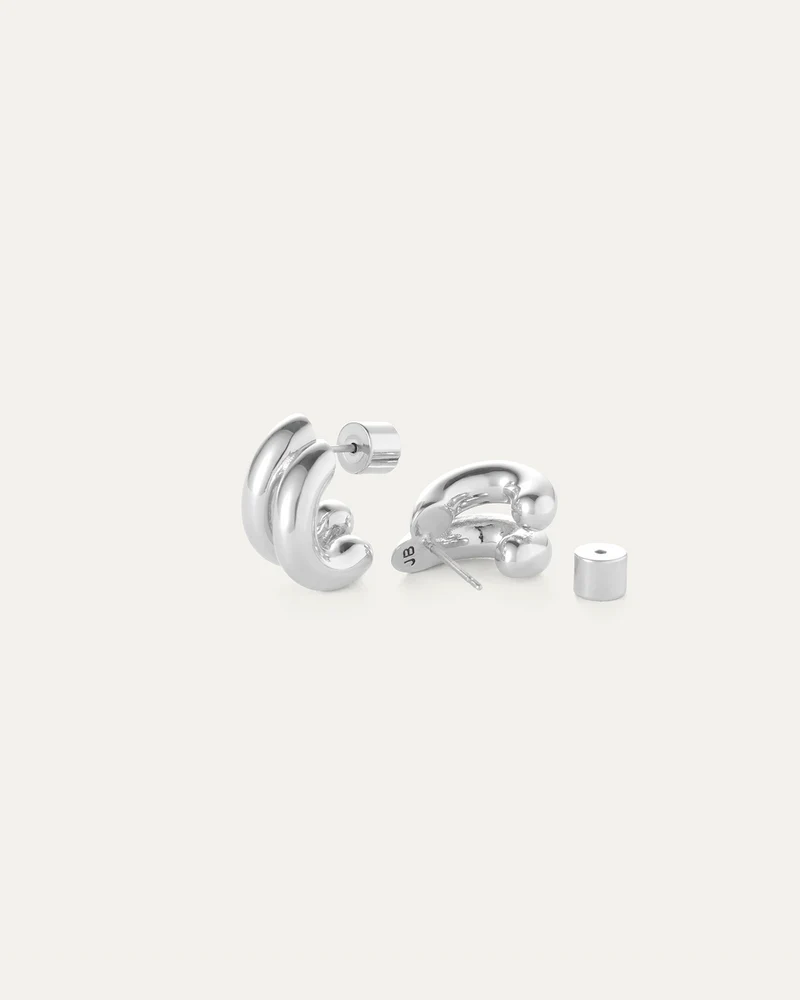 Jenny Bird Mini Florence Earrings - Silver