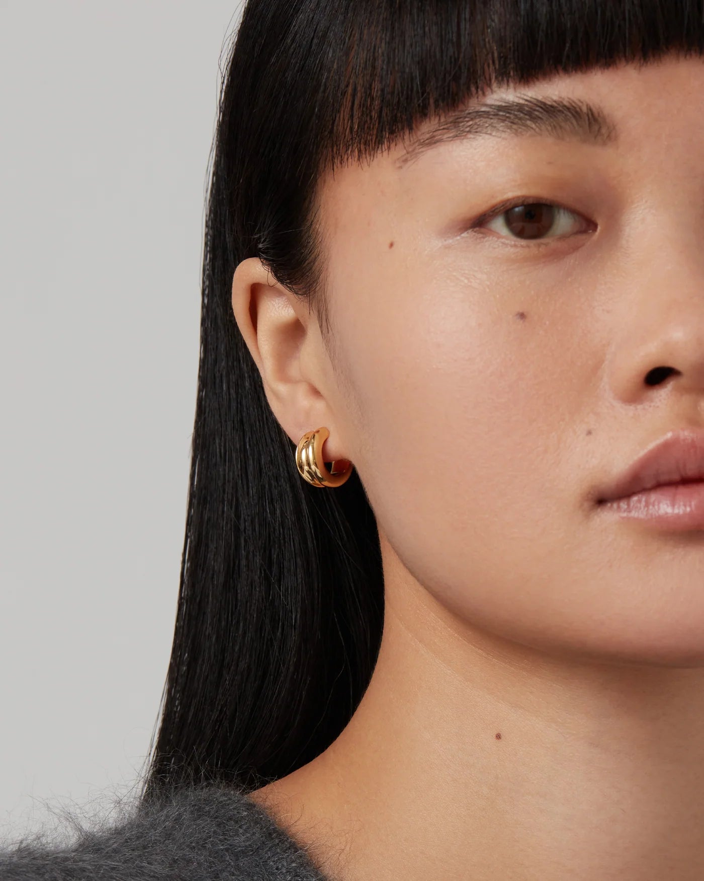 Jenny Bird Mini Lennon Hoops - Gold