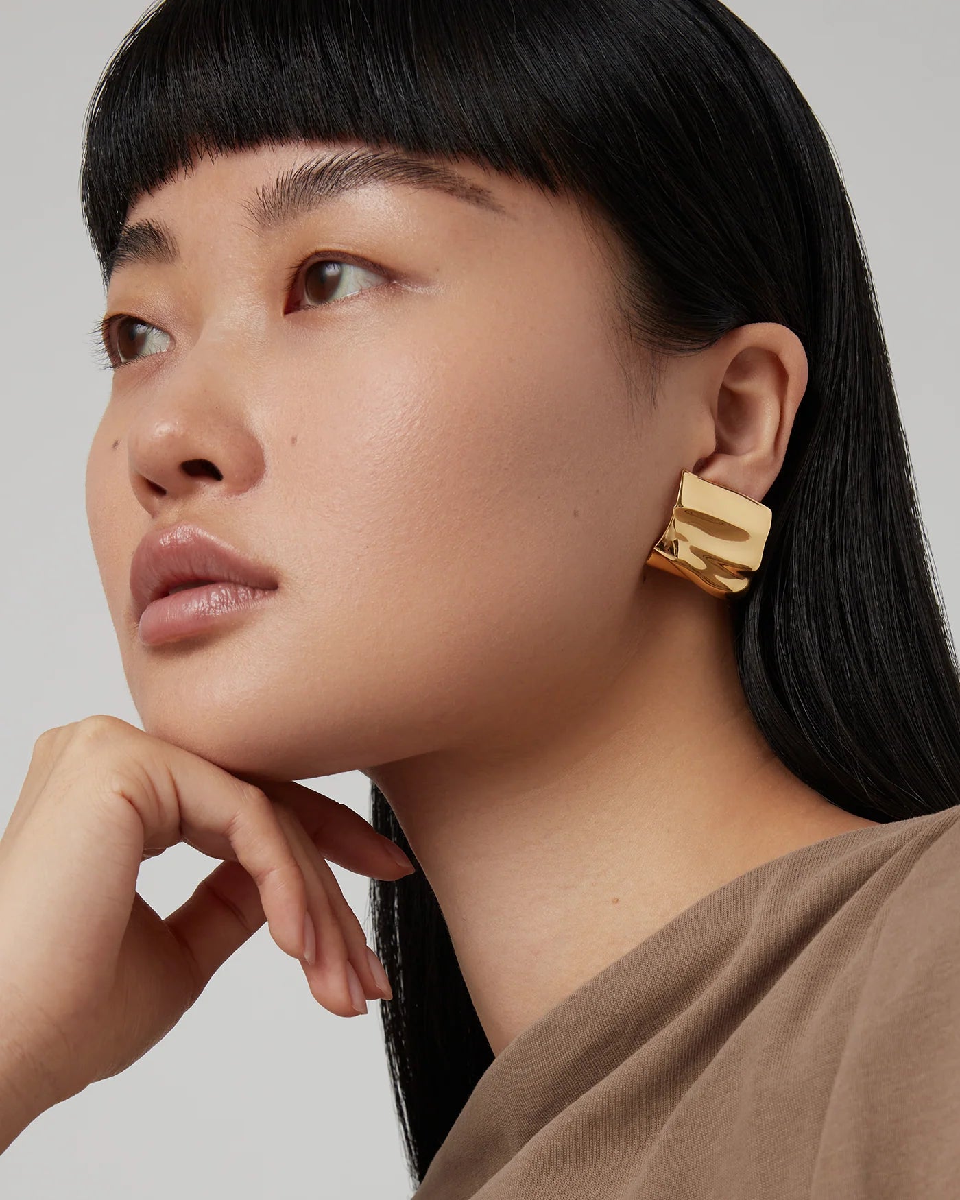 Jenny Bird Sundra Clip On Earrings - Gold