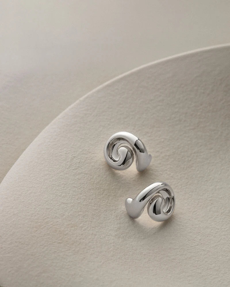 Jenny Bird Small Gio Earrings - Silver