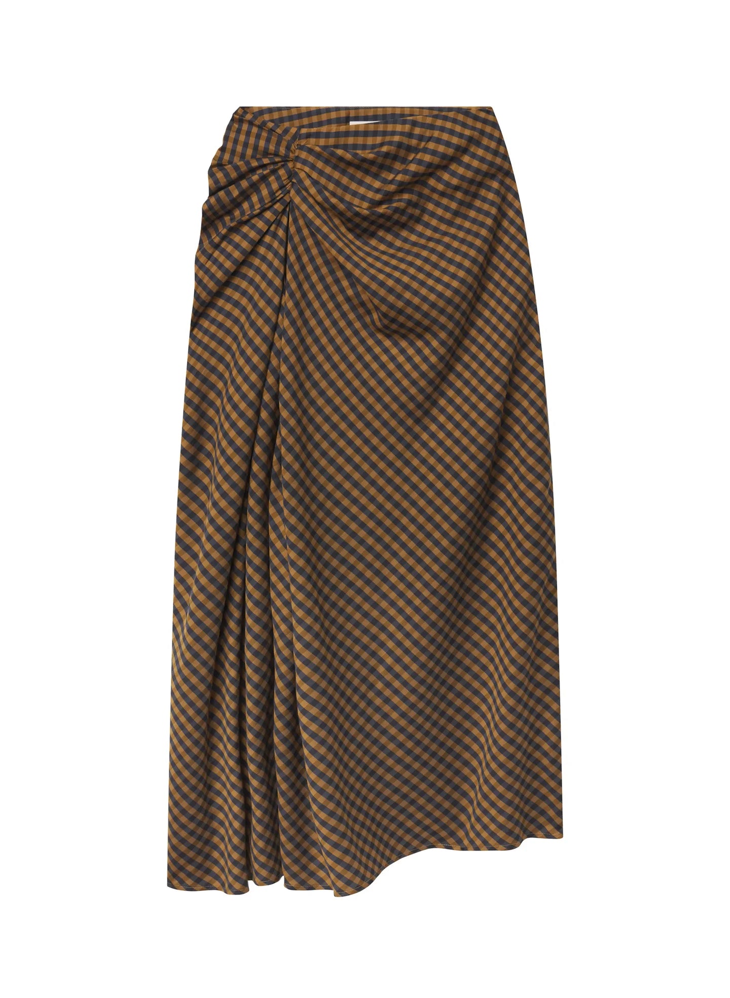 A.L.C. Jean Check Midi Skirt