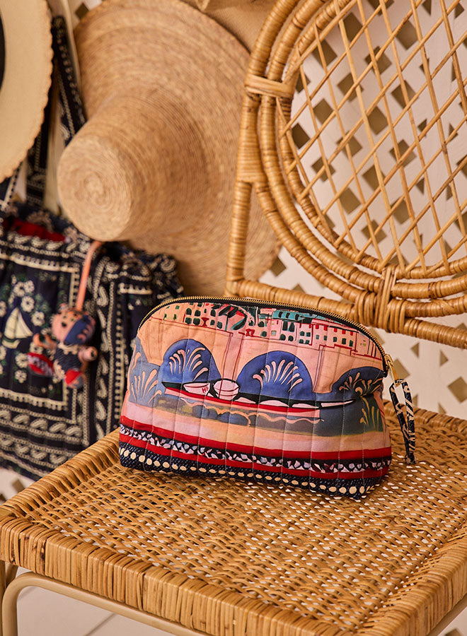 Quilted Makeup Bag