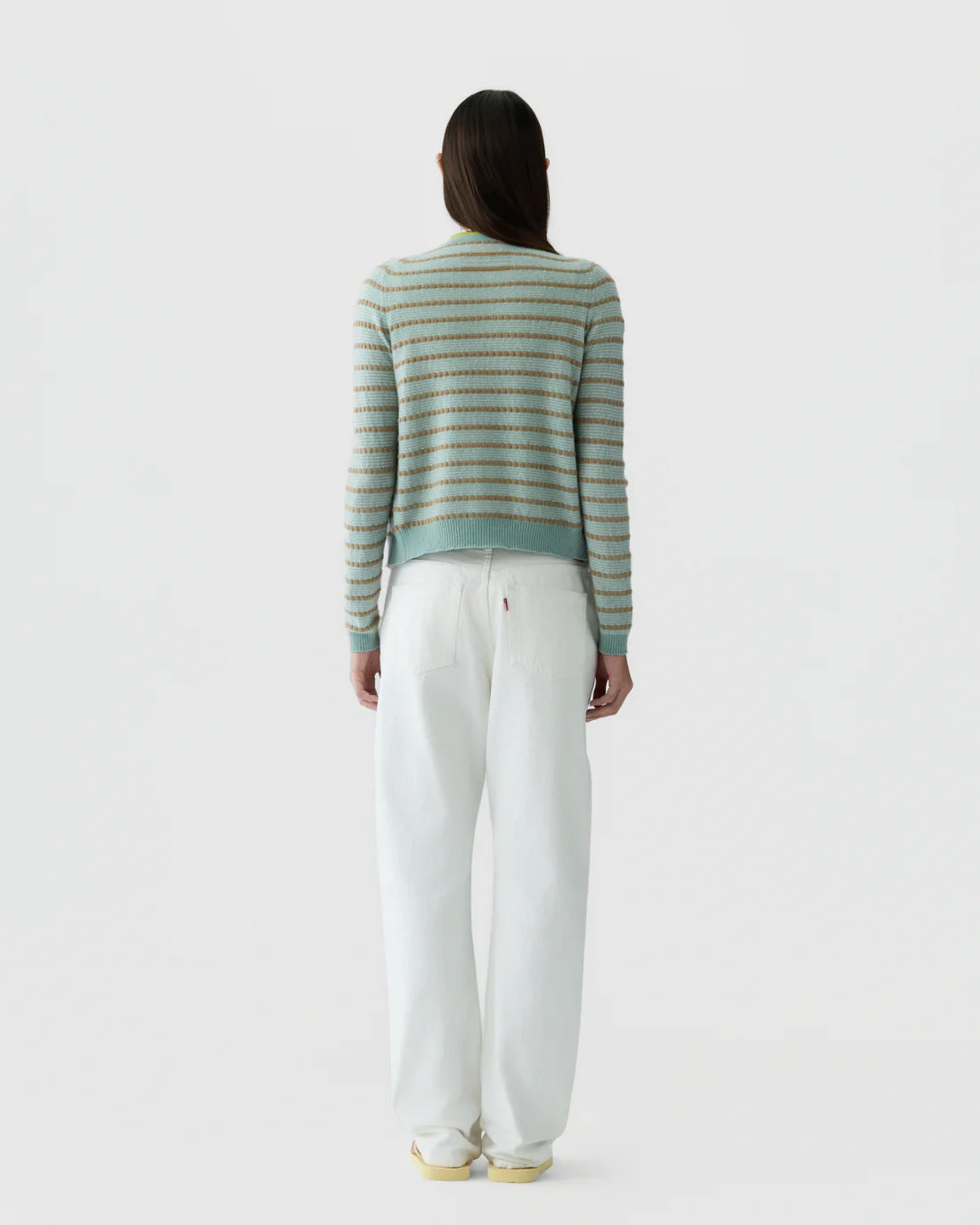 Guest In Residence Pebble Stripe Jane Cardigan