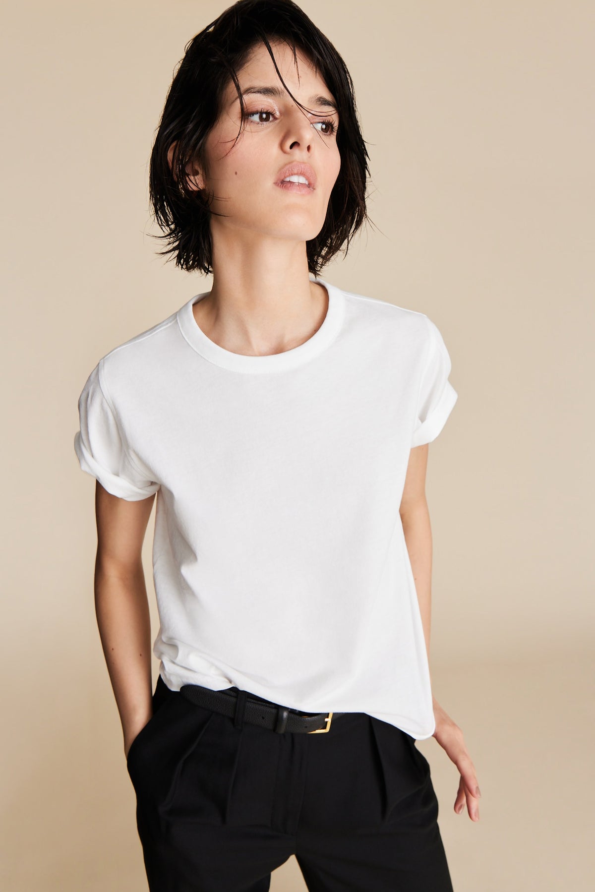 The Iconically Soft Perfect Tee in White - WS