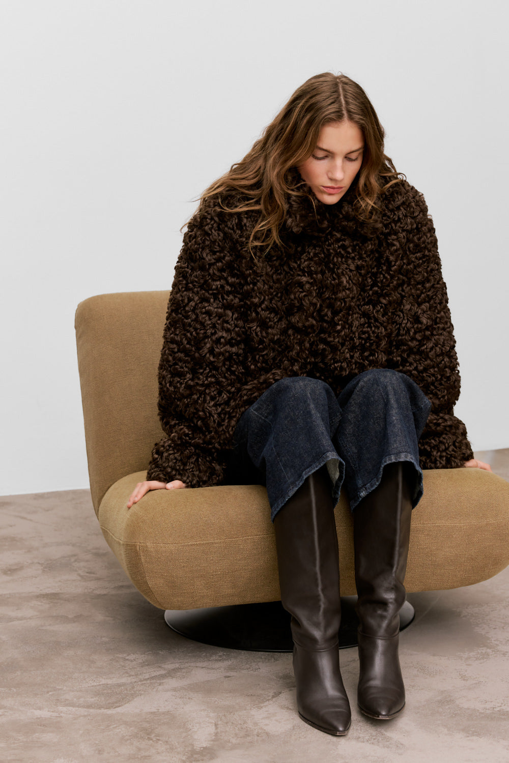 Fake fur jacket