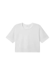 A.L.C. Kali Relaxed Crop Tee - White