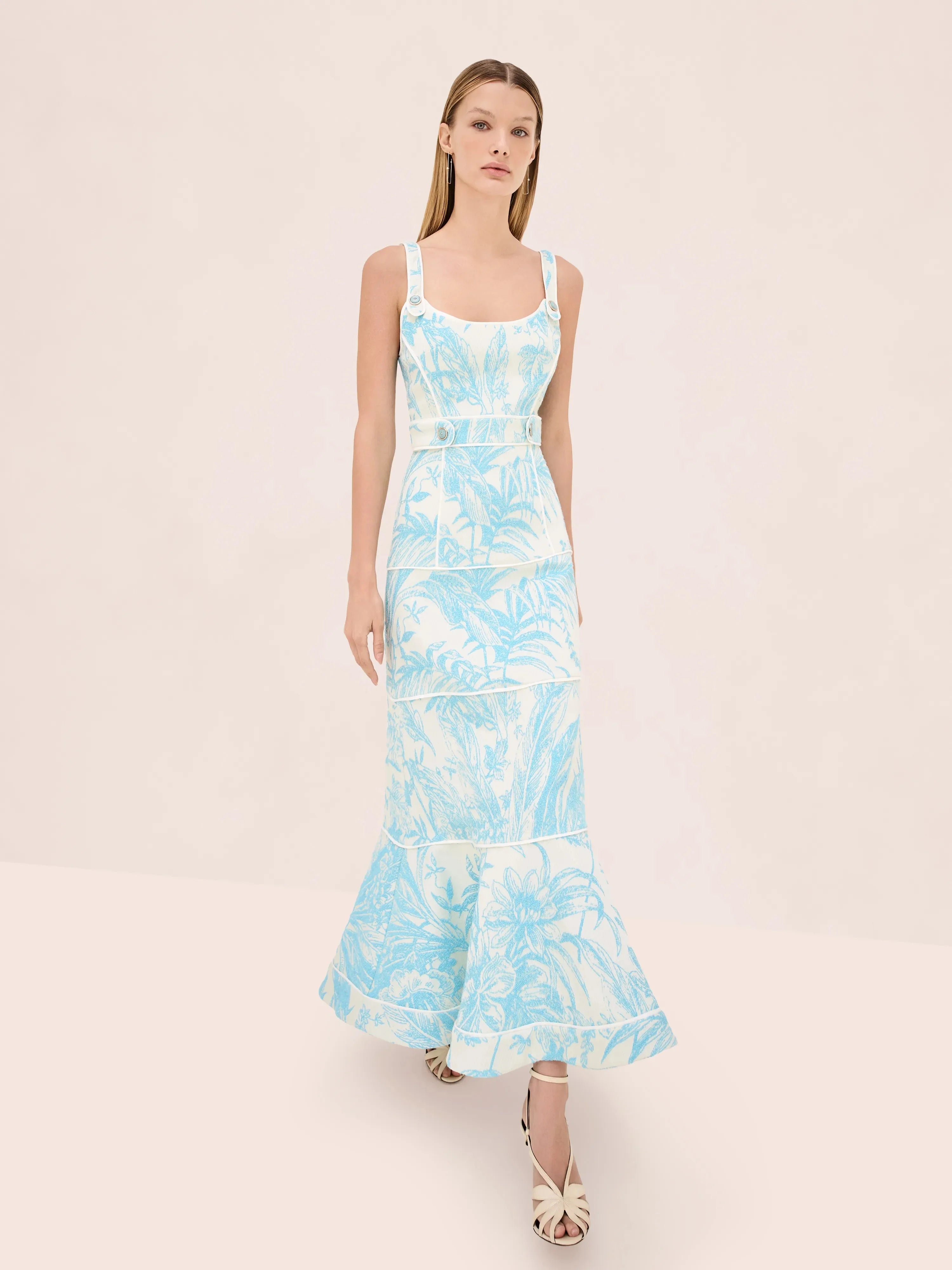 Alexis Kayleen Dress - Aqua Palm