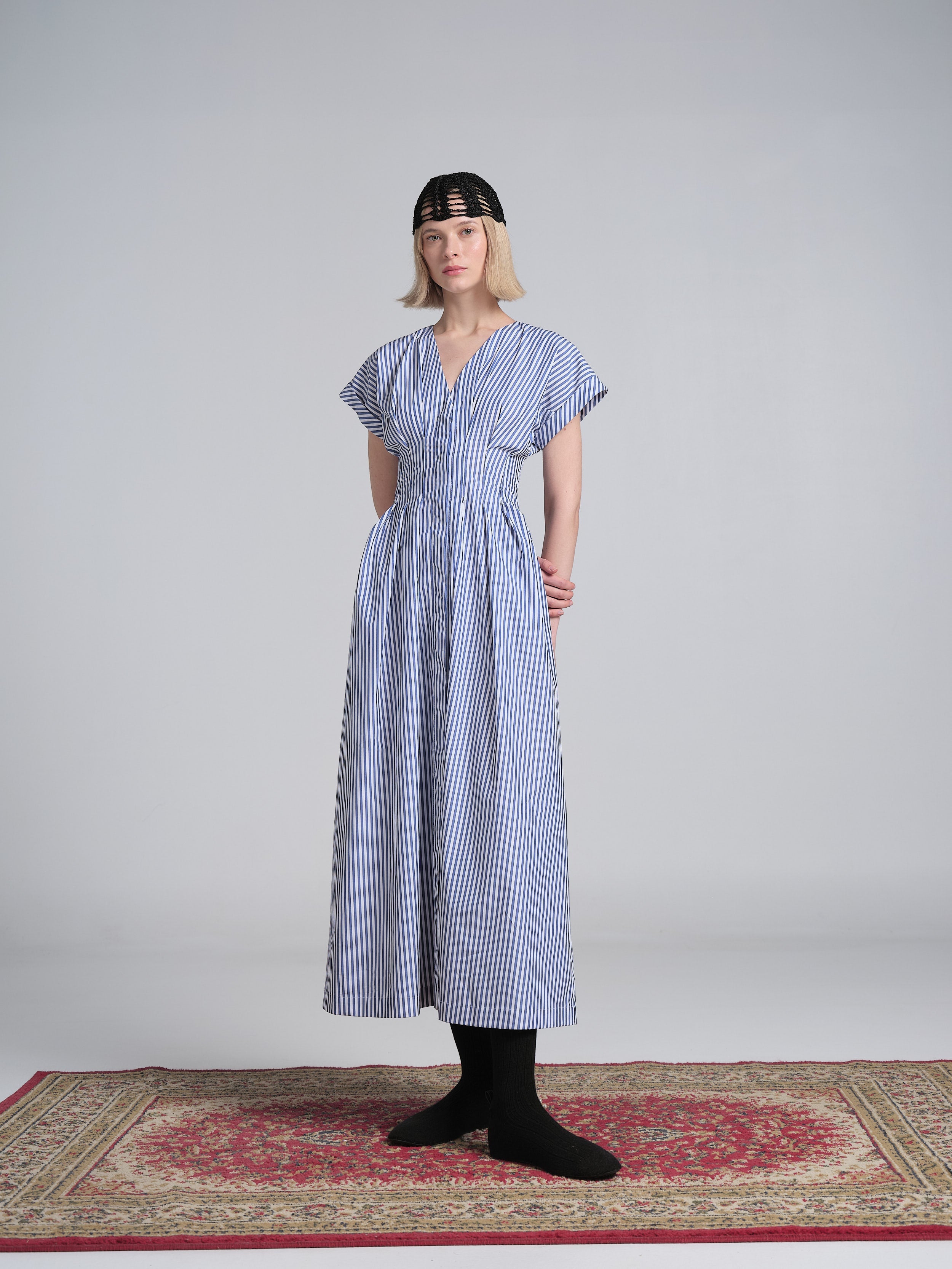 Kika Vargas Tsige Dress - Blue Stripe