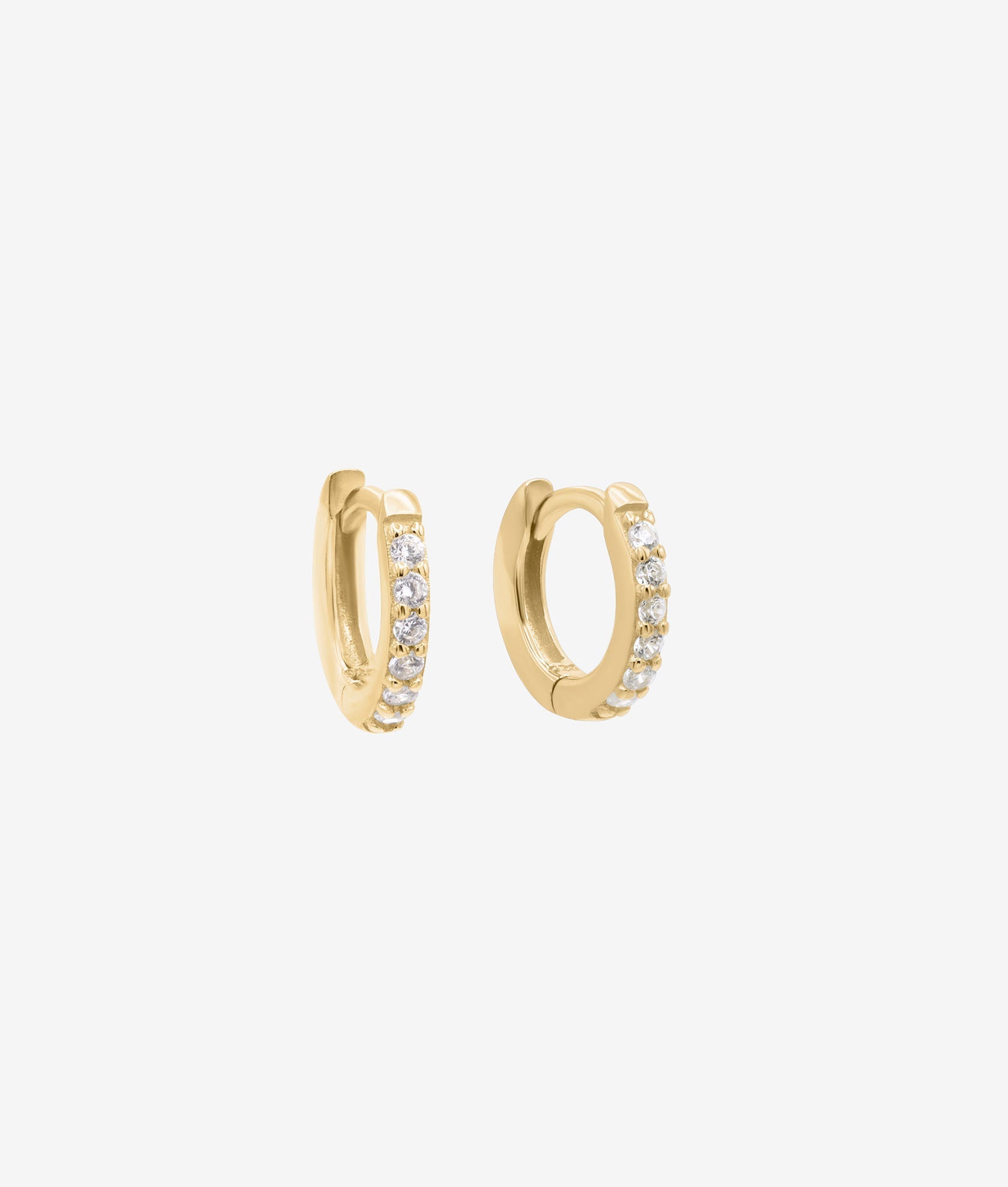 Shashi Katerina Pave Ear Huggie Hoop