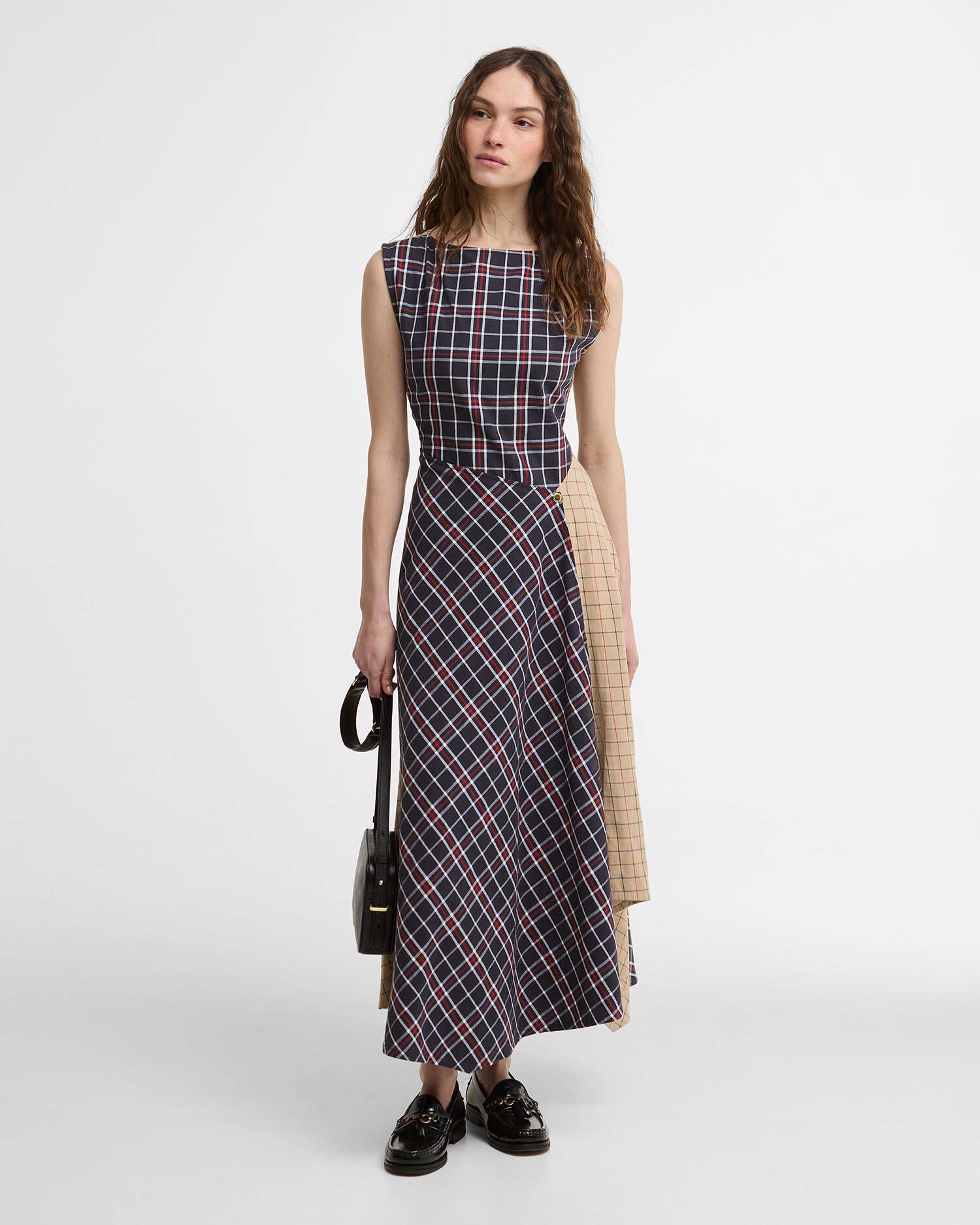 Barbour Dalbury Tartan Midi Dress