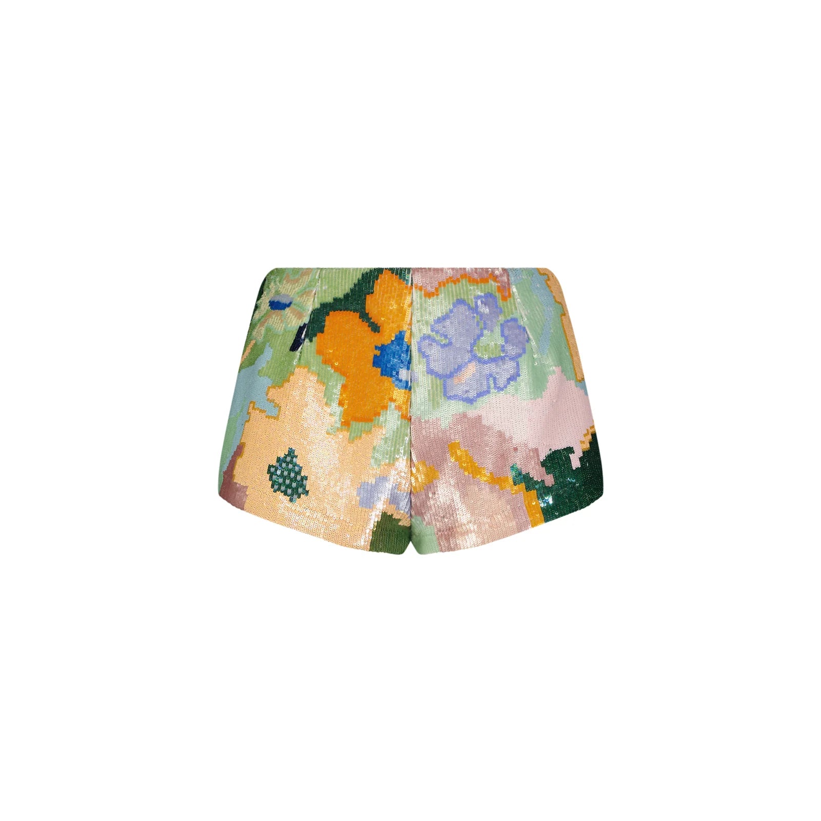 La Fuori Floral Jacquard Embroidered Shorts