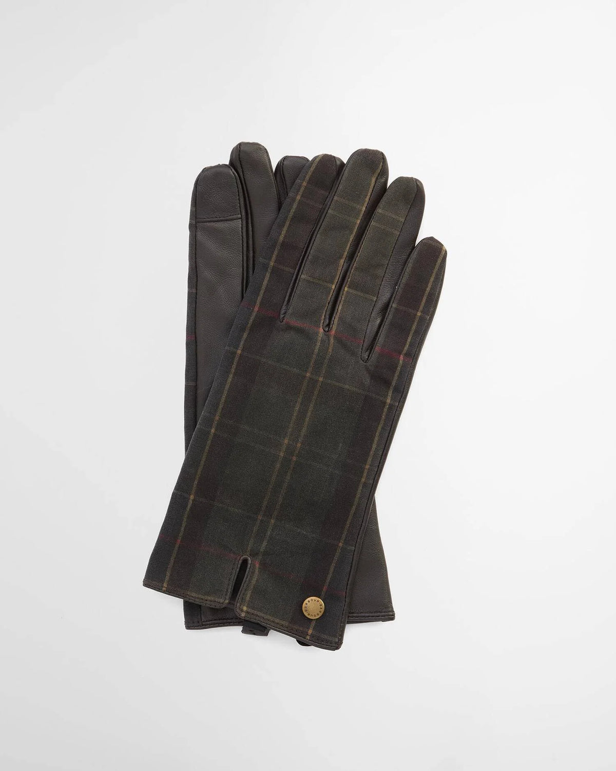 Barbour Scarlet Tartan Gloves - Classic Brown