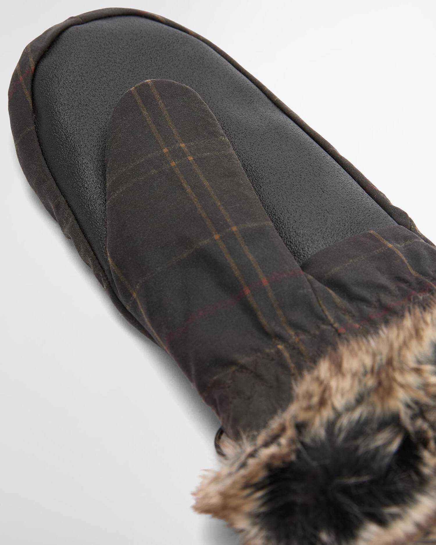 Barbour Tartan Waxed Mitts