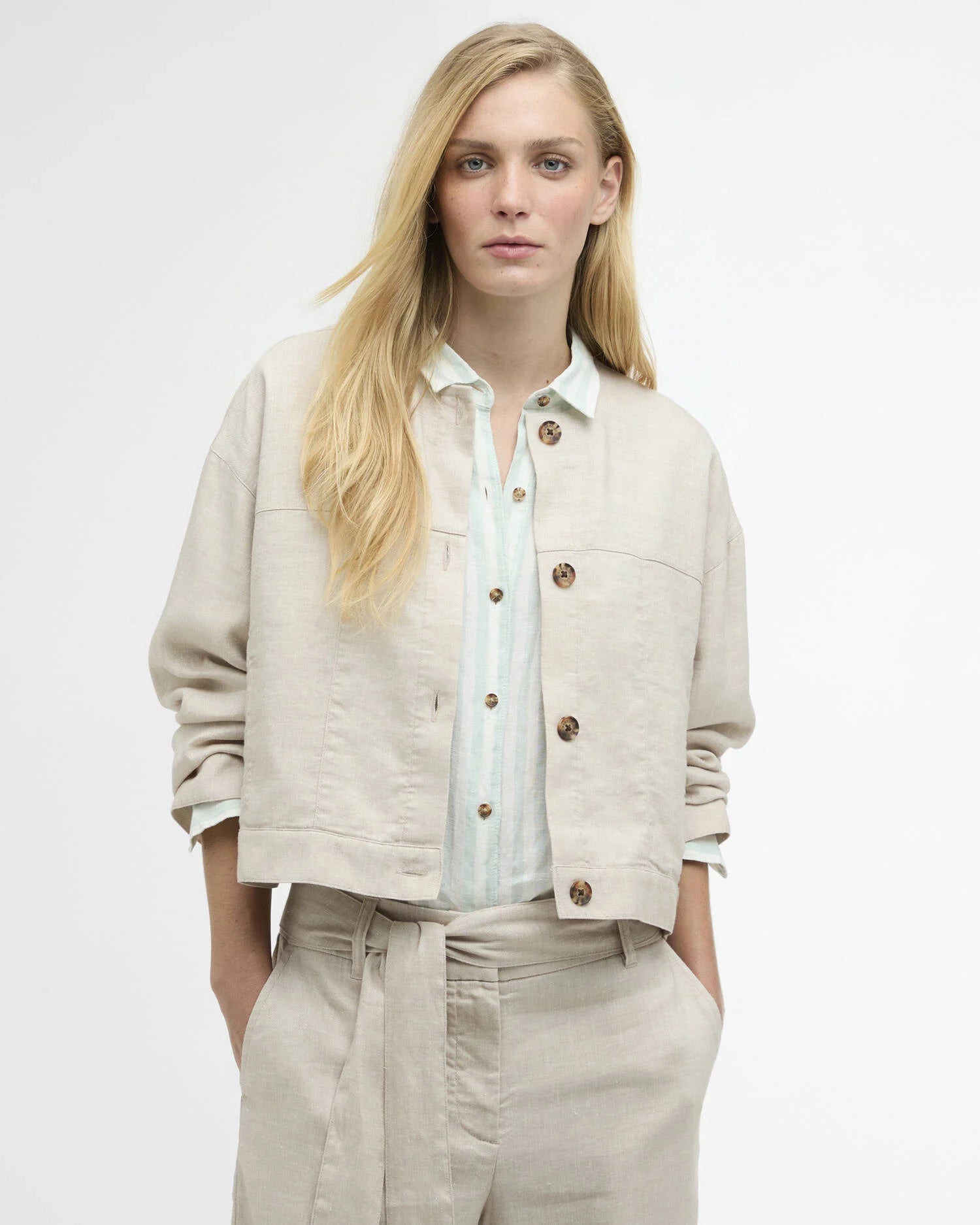 Barbour Gabby Collarless Overshirt