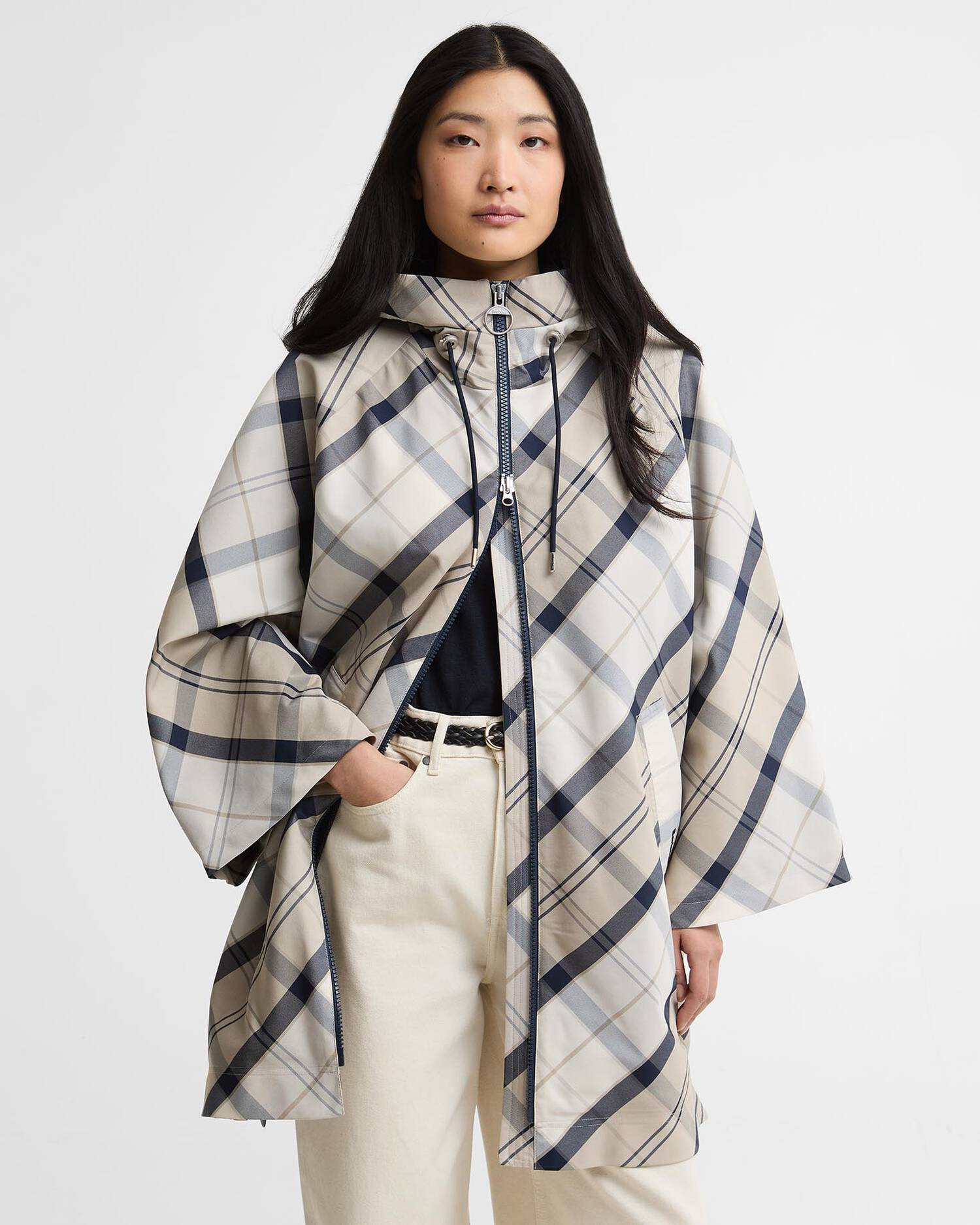 Barbour Kinsale Tartan Showerproof Cape