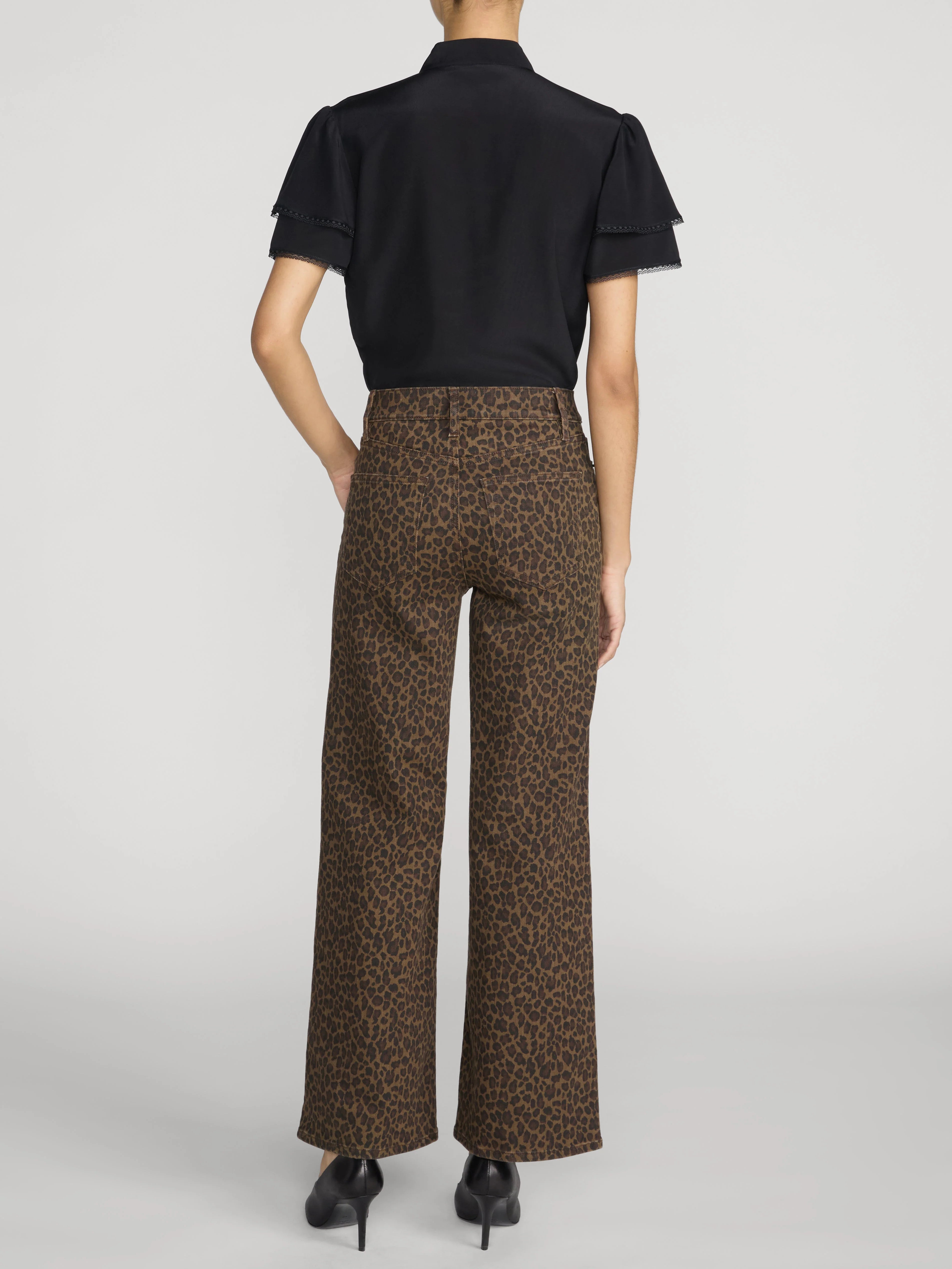 FRAME Le Slim Palazzo - Leopard