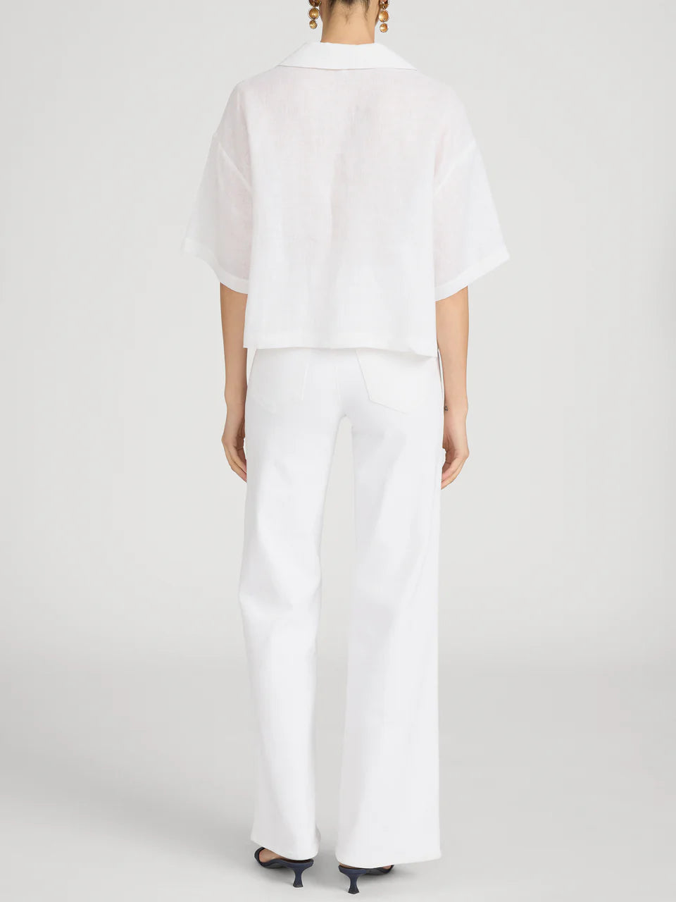 Frame Le Slim Palazzo Jean - White