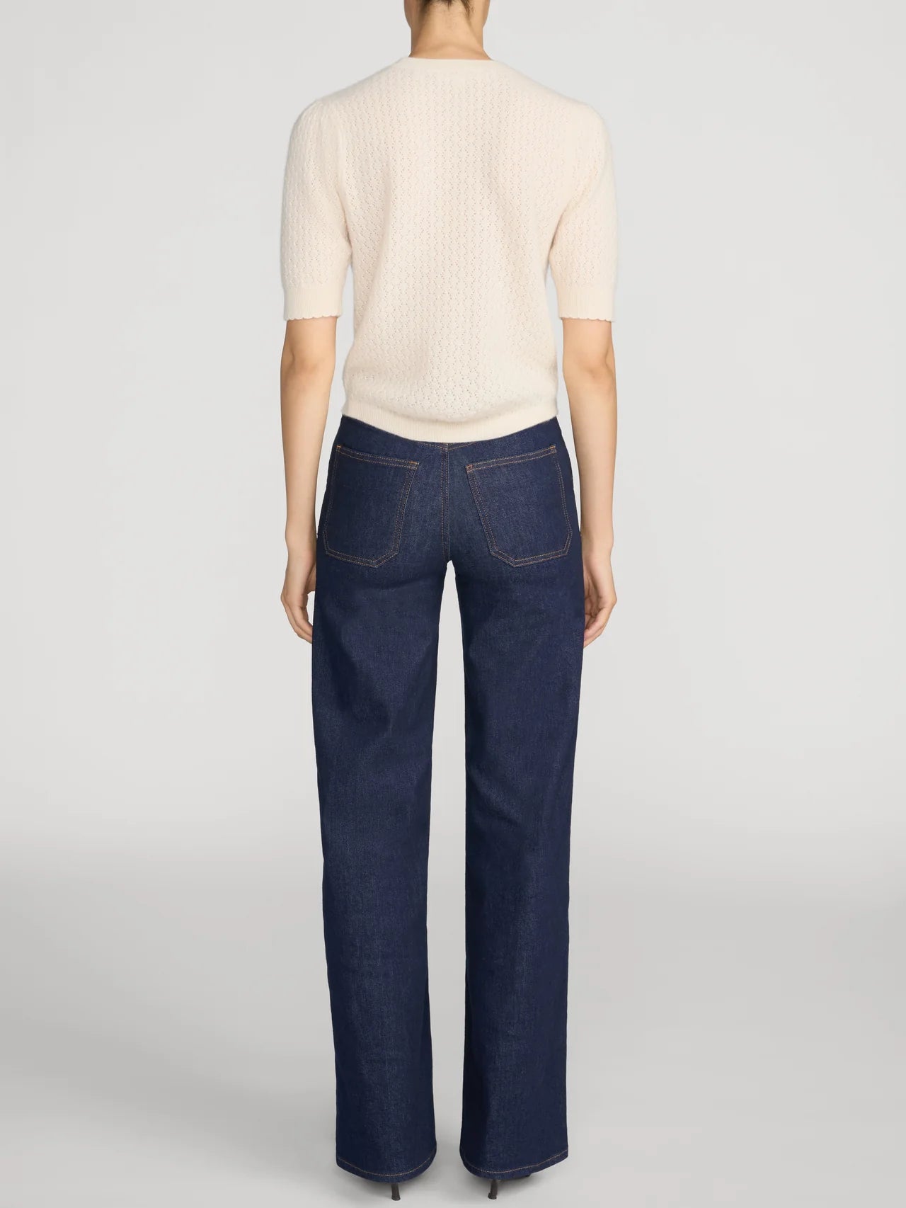 FRAME Le Slim Palazzo Pintuck Pocket Jean