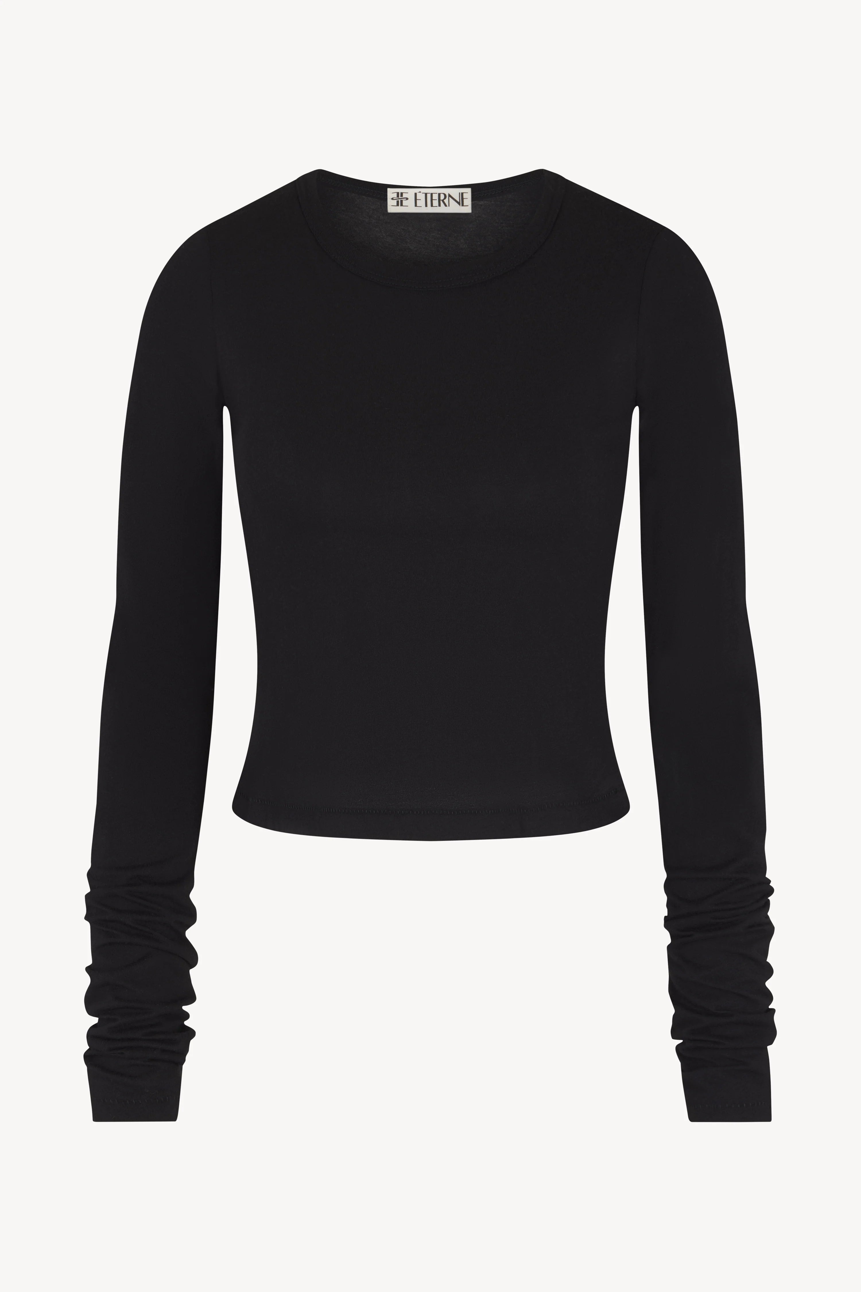 Eterne Long Sleeve Baby Tee - Black
