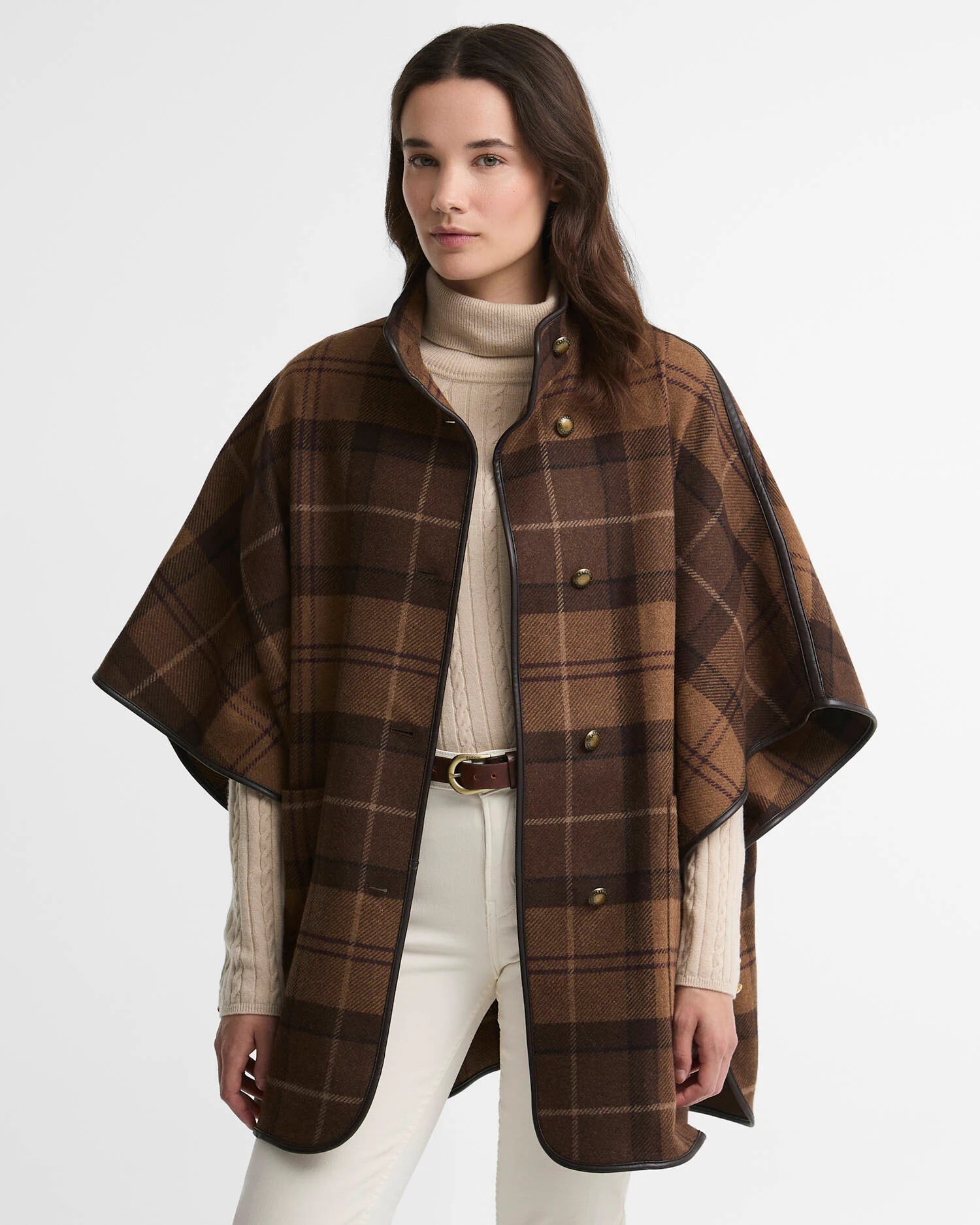 The Barbour Judith Tartan Wool Cape