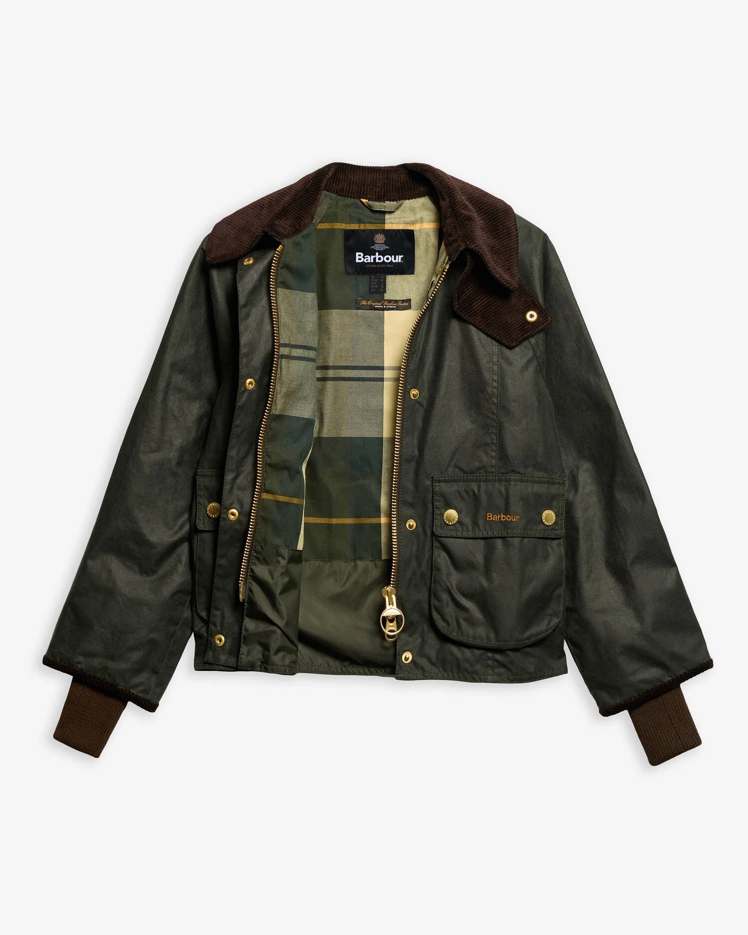Barbour Cropped Beadnell Waxed Jacket