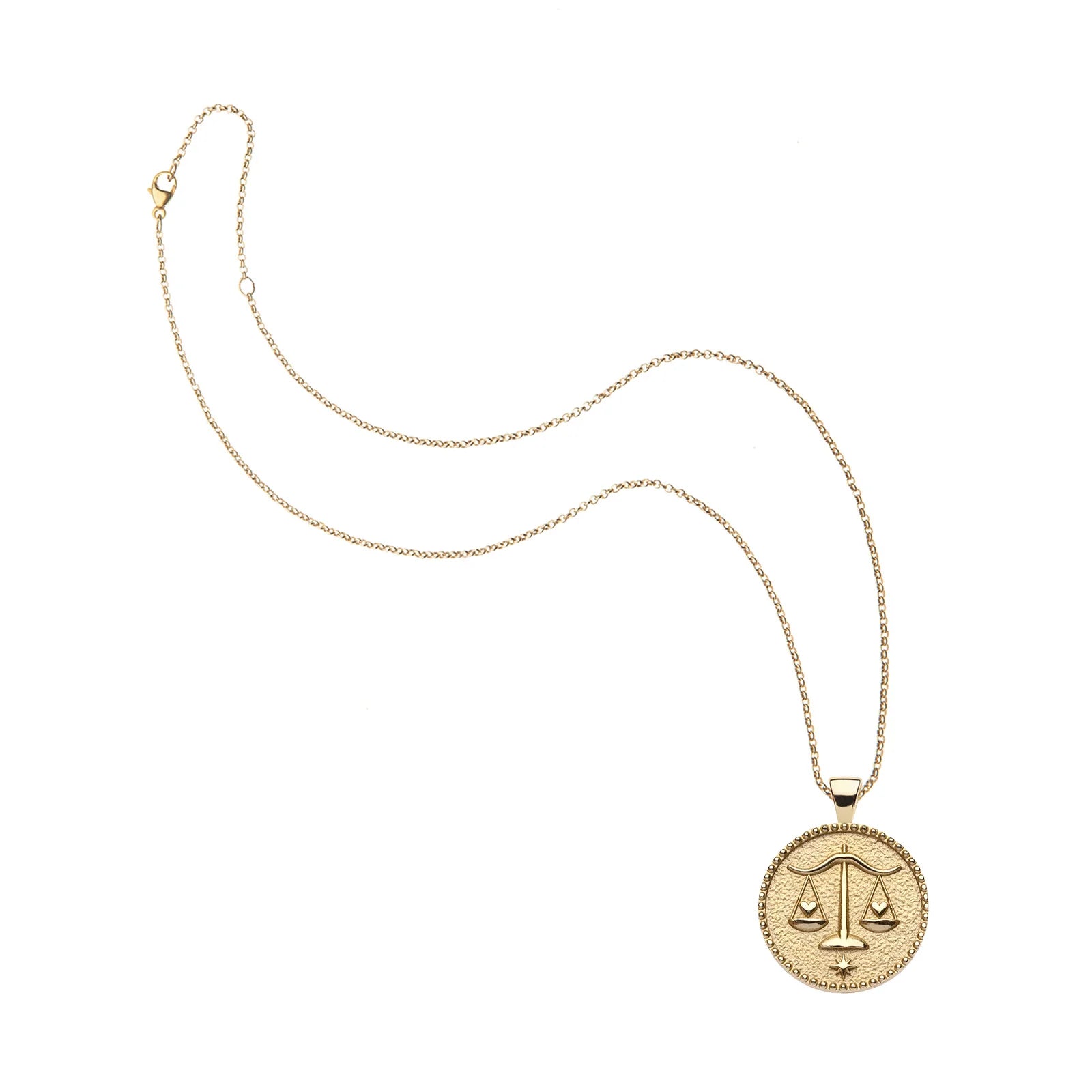 Jane Win LIBRA JW Small Zodiac Pendant Coin