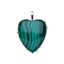 Jane Win LOVE Carry Your Heart Pendant in Malachite