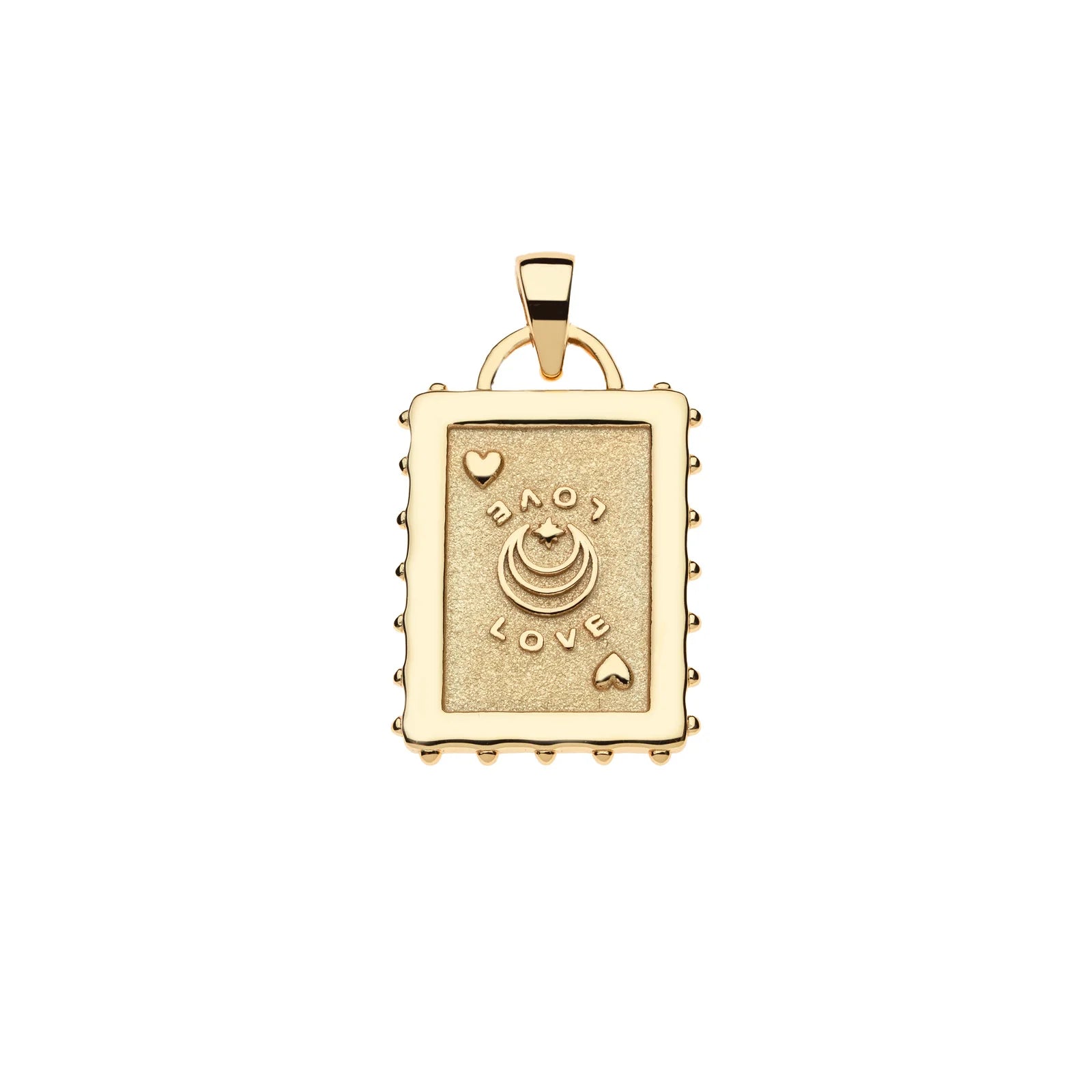 Jane Win LOVE Queen of Hearts Card Pendant