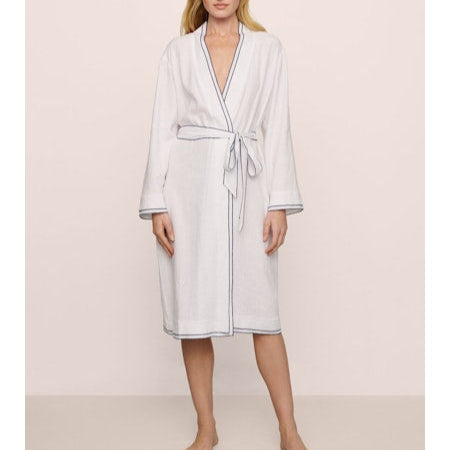 Eberjey Linen Blend L/S Robe