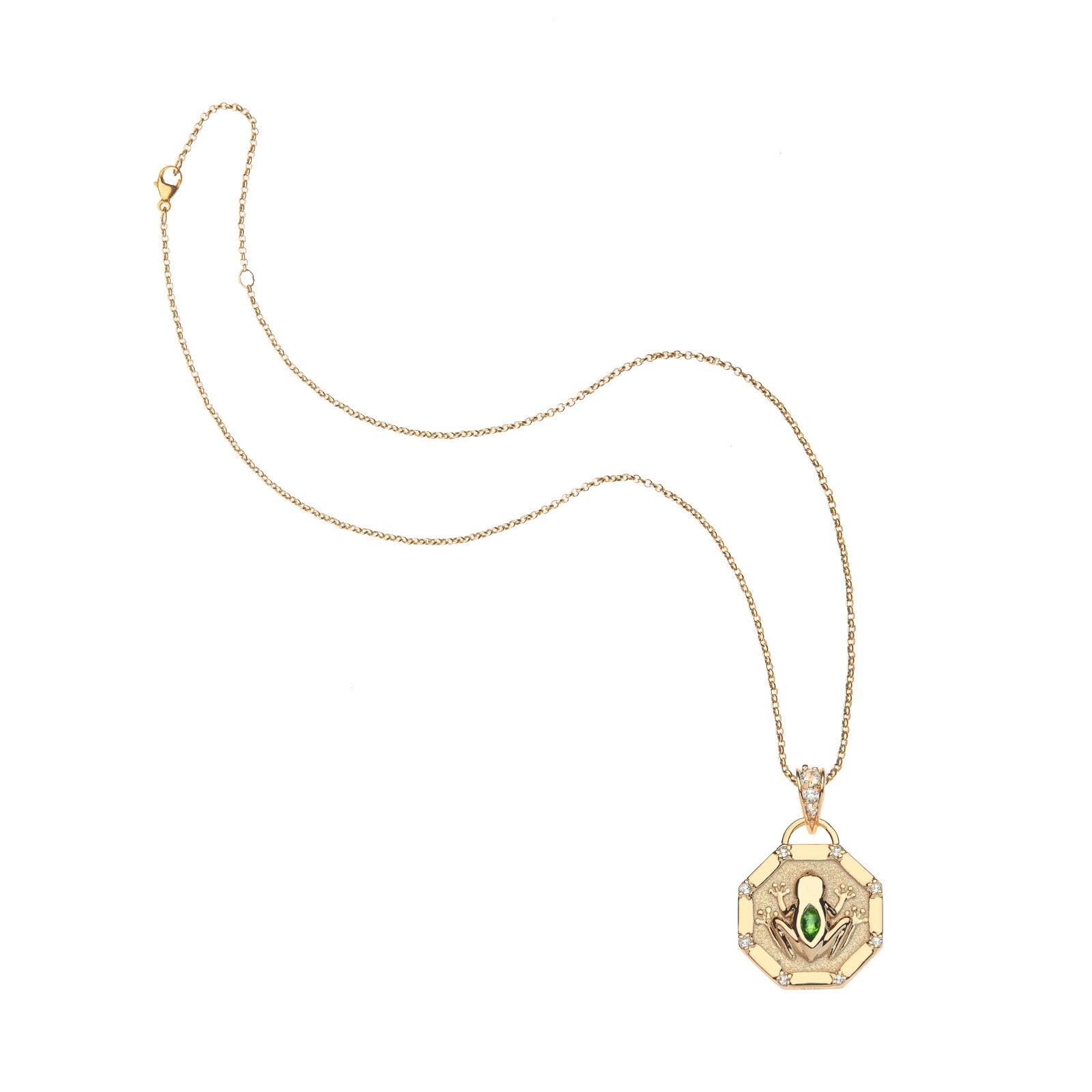 Jane Win LUCKY Frog Petite Embellished Coin