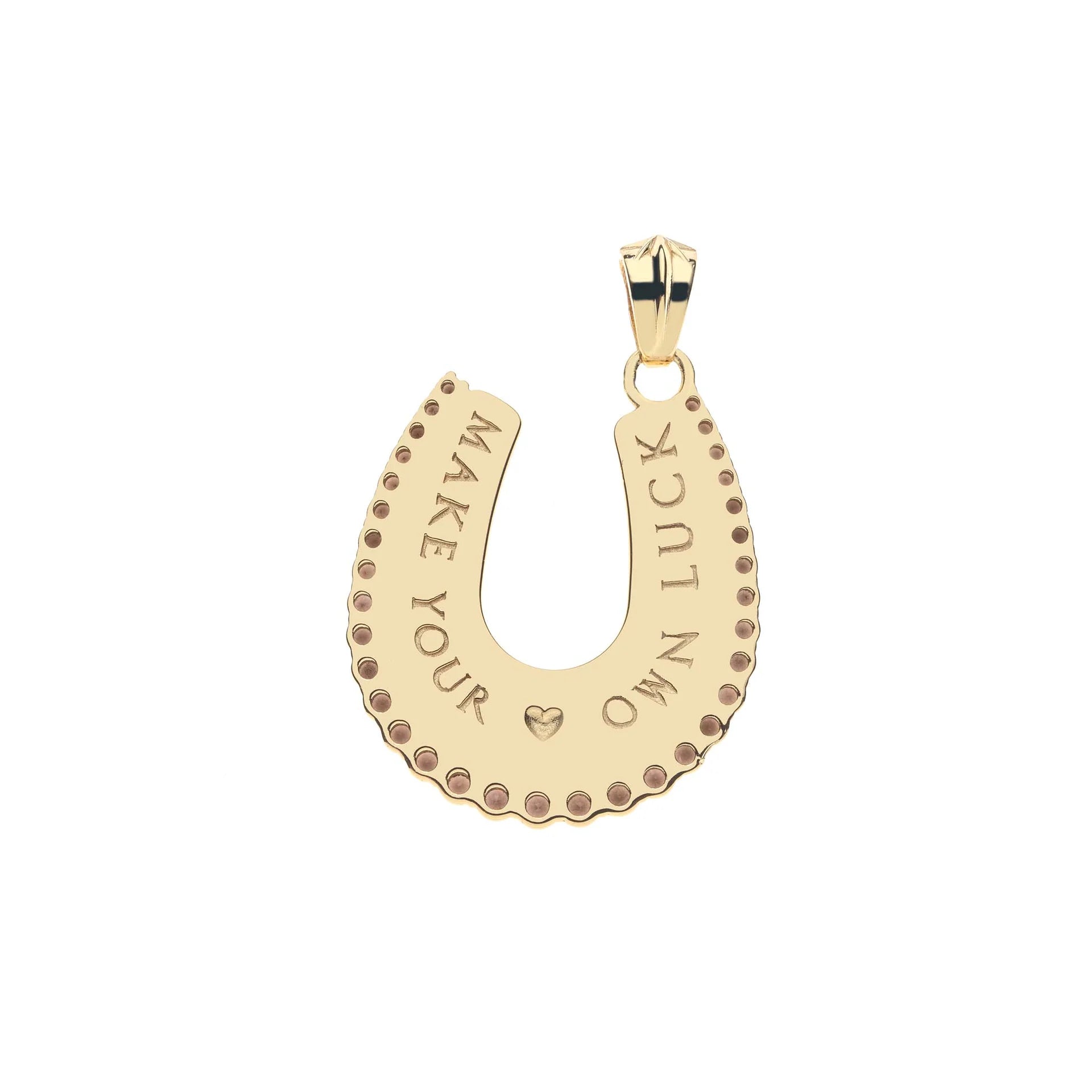 Jane Win Feeling Lucky Mother Of Pearl Horseshoe