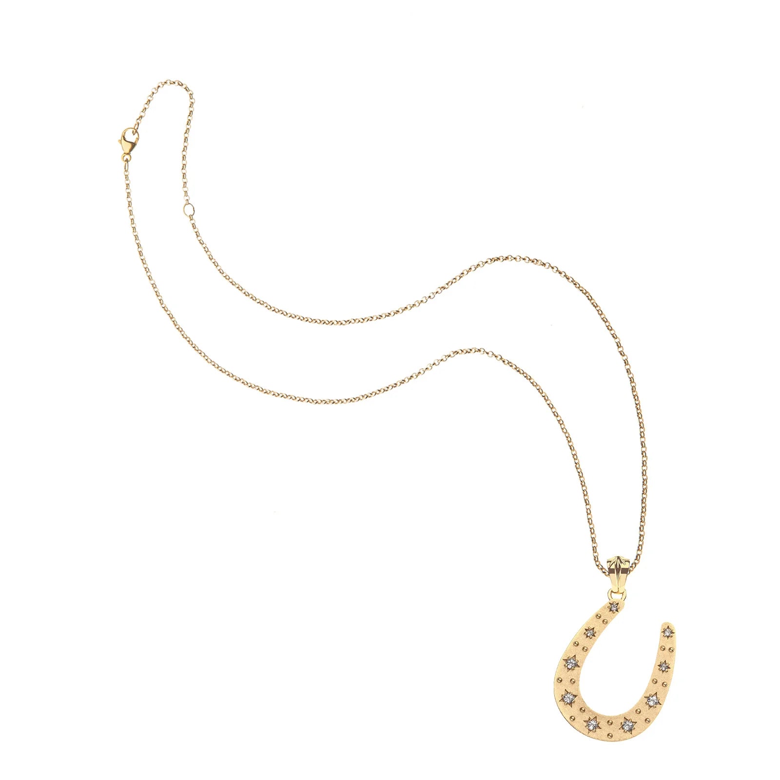 Jane Win LUCKY Starry Horseshoe Pendant