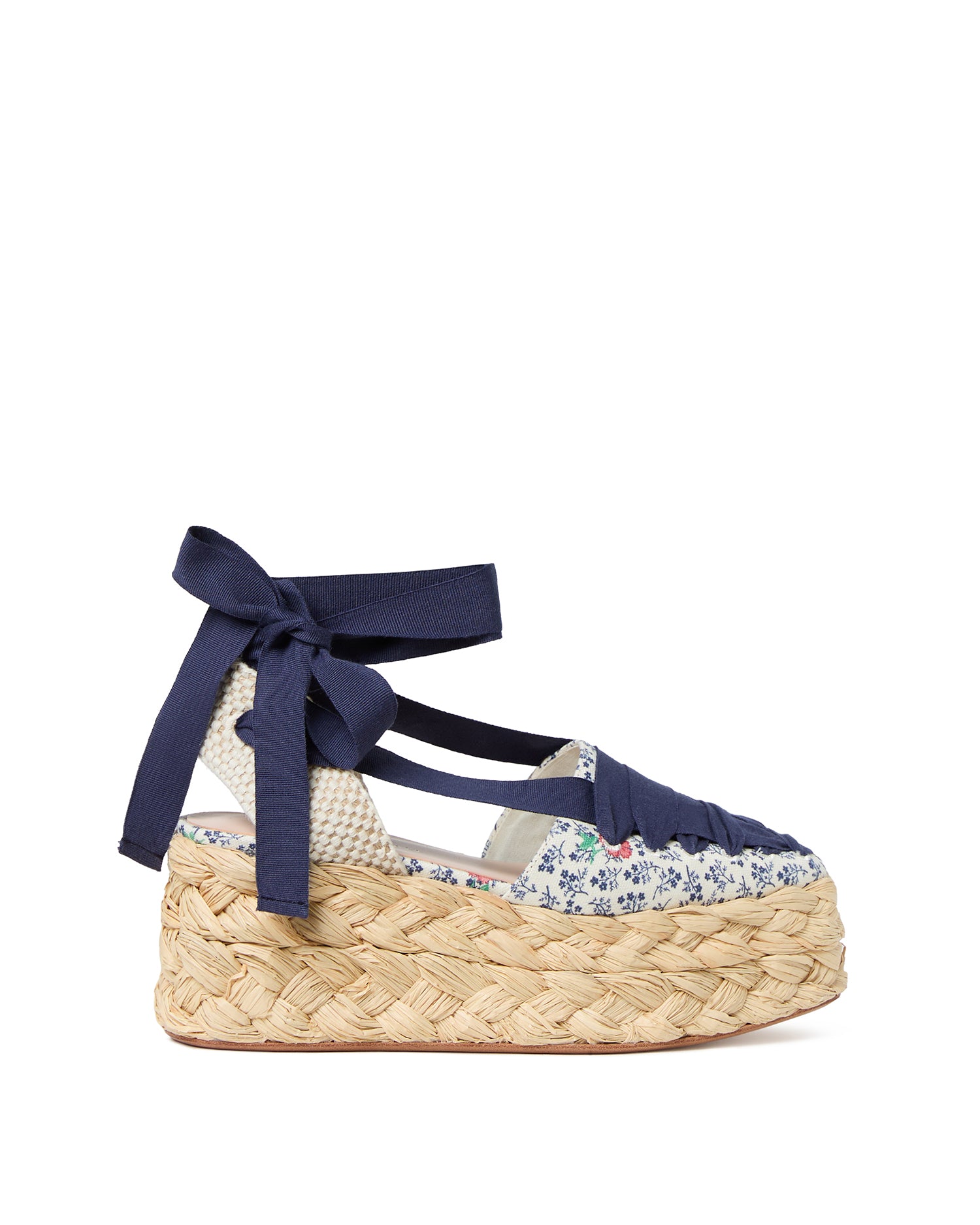MASON CLOSED TOE PLATFORM ESPADRILLE WITH ANKLE WRAP