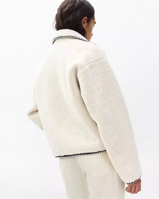 Rag & Bone Mai Sherpa Zip Up Jacket