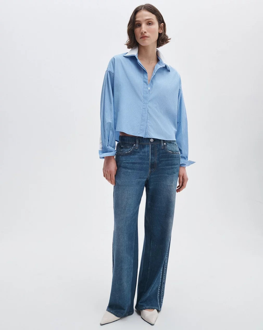 Rag & Bone Marin Stripe Combo Shirt