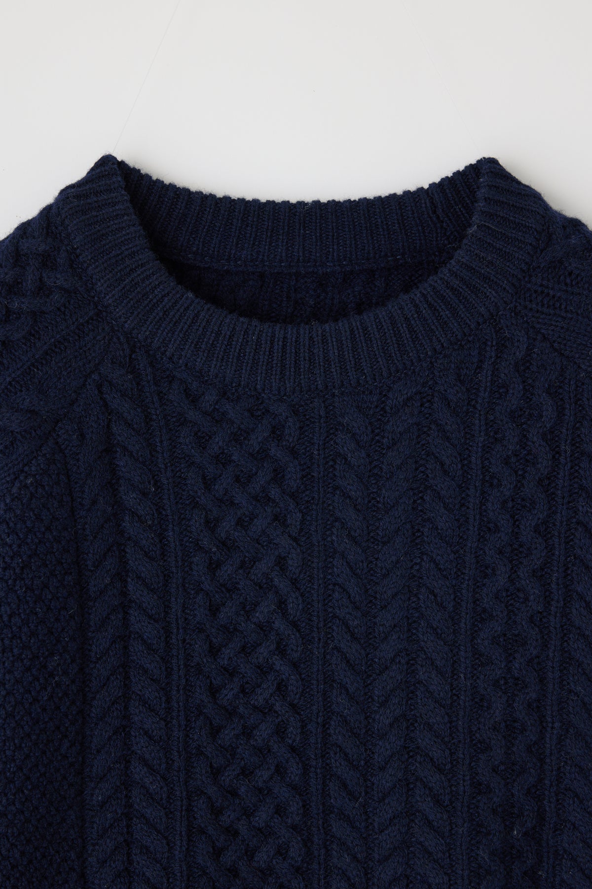 Moussy Vintage Panel Cabled Sweater - Navy