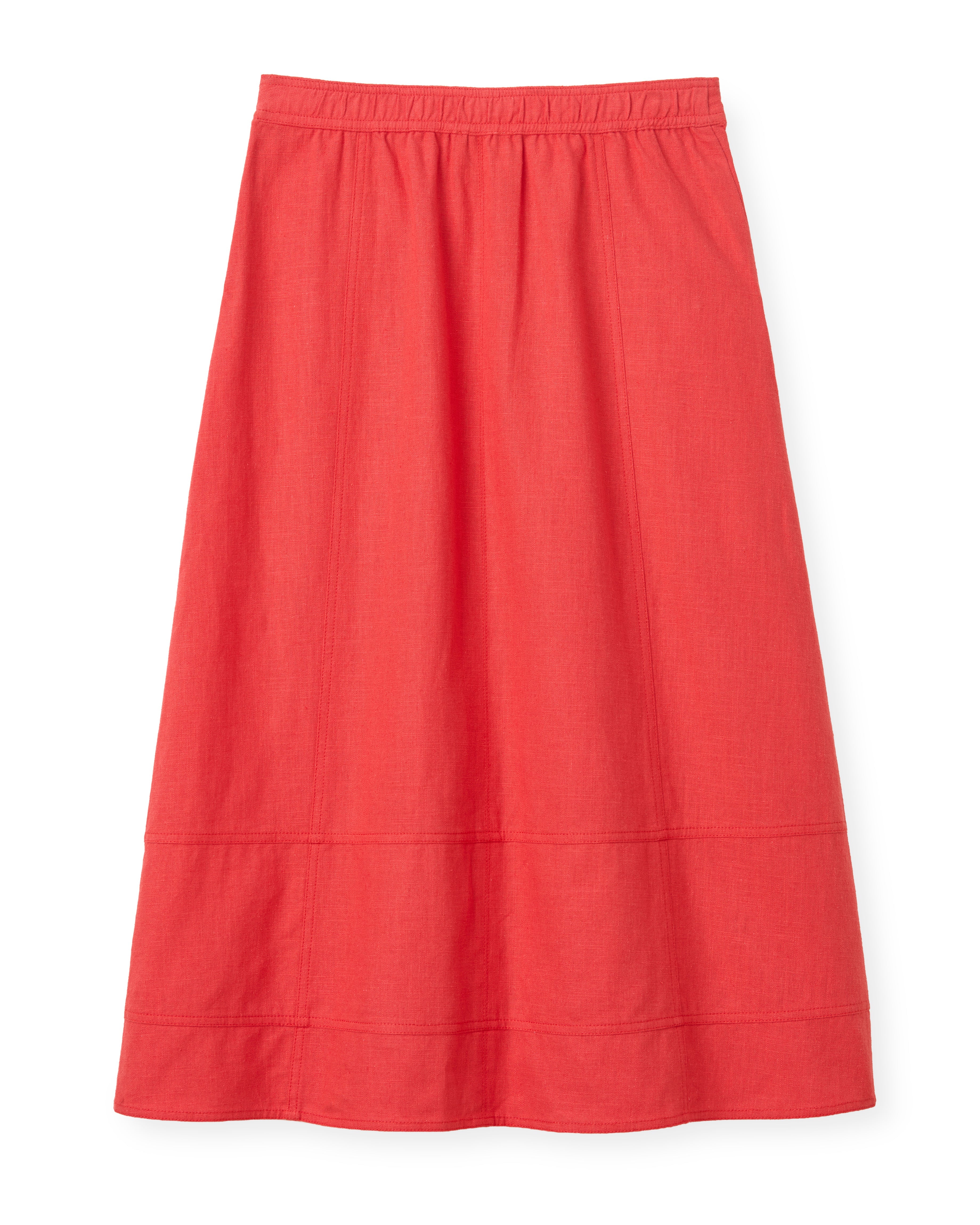 SU26 Alice Button Skirt-Poppy