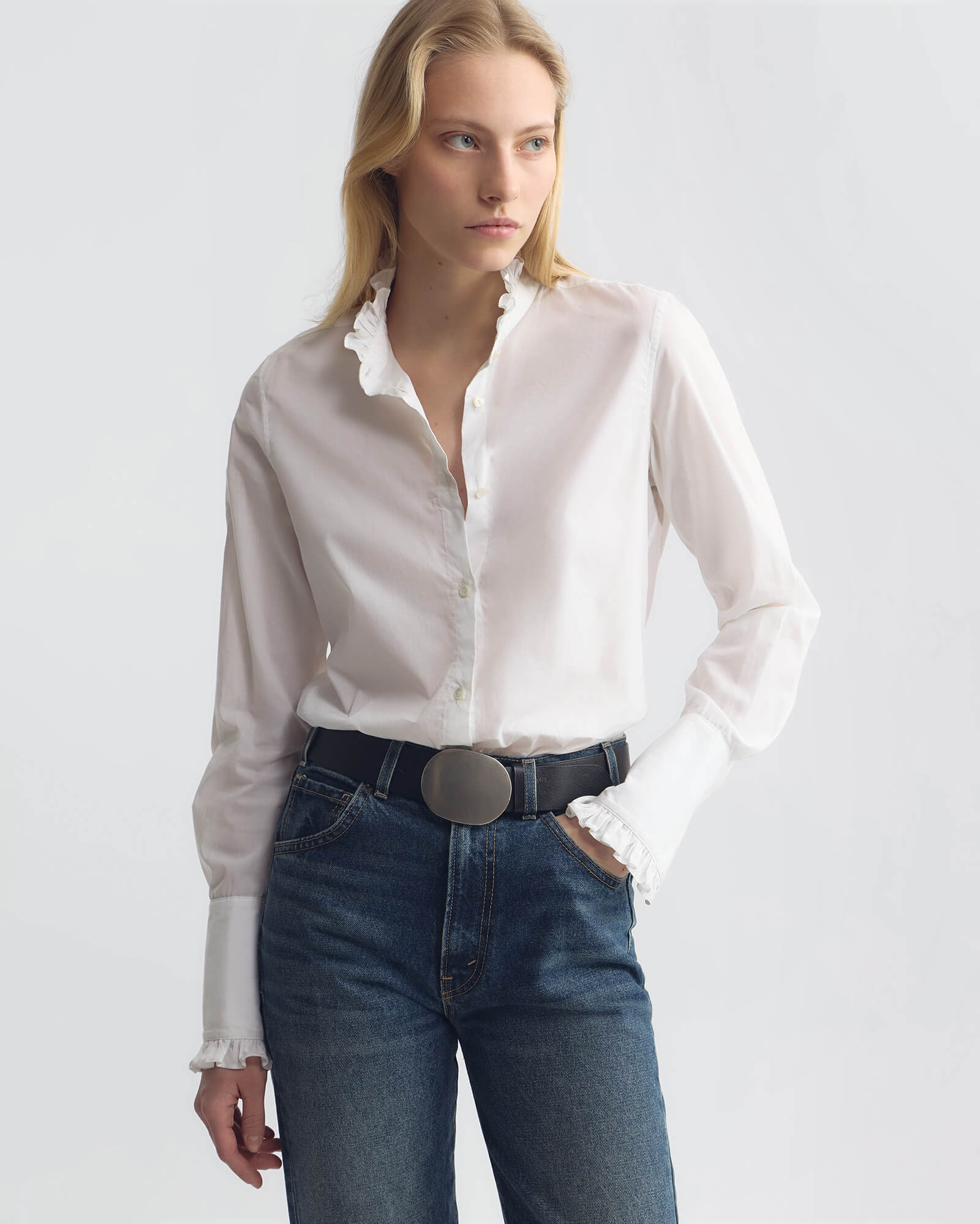 Nili Lotan Elio Shirt - White