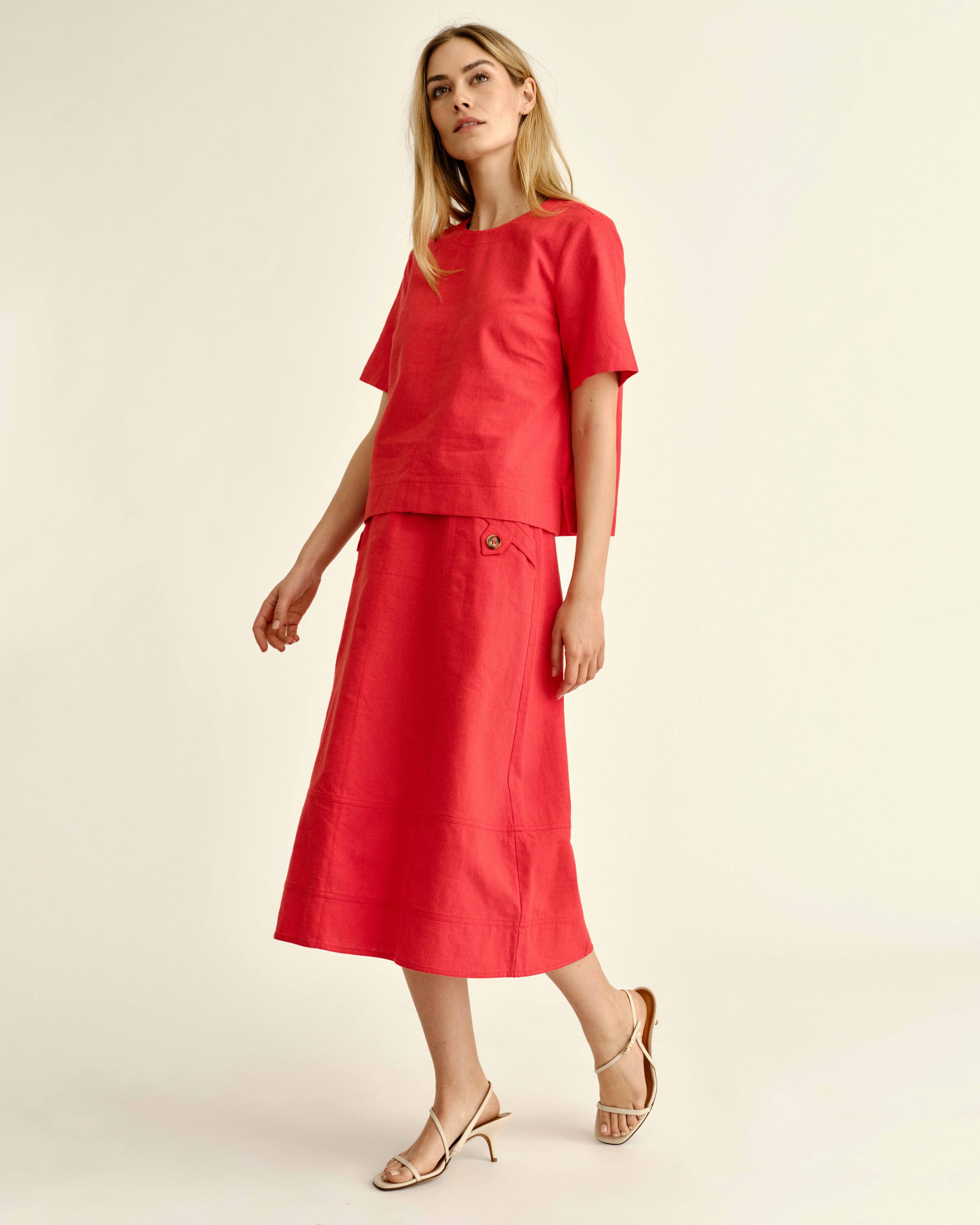 SU26 Chloe Top-Poppy